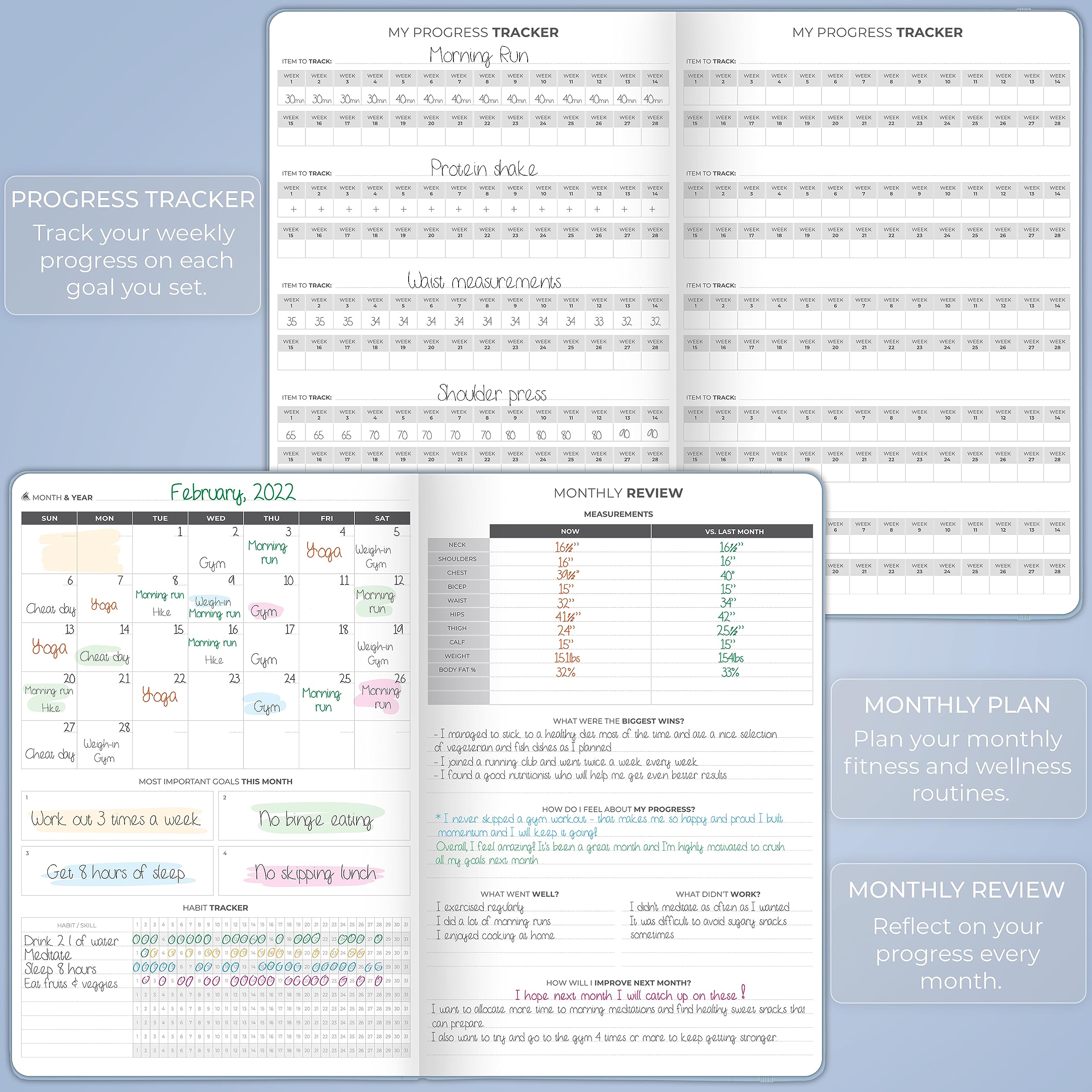 Nutrition Journal Diario Di Fitness E Cibo, Agenda Nutrizionale E Clever Fox