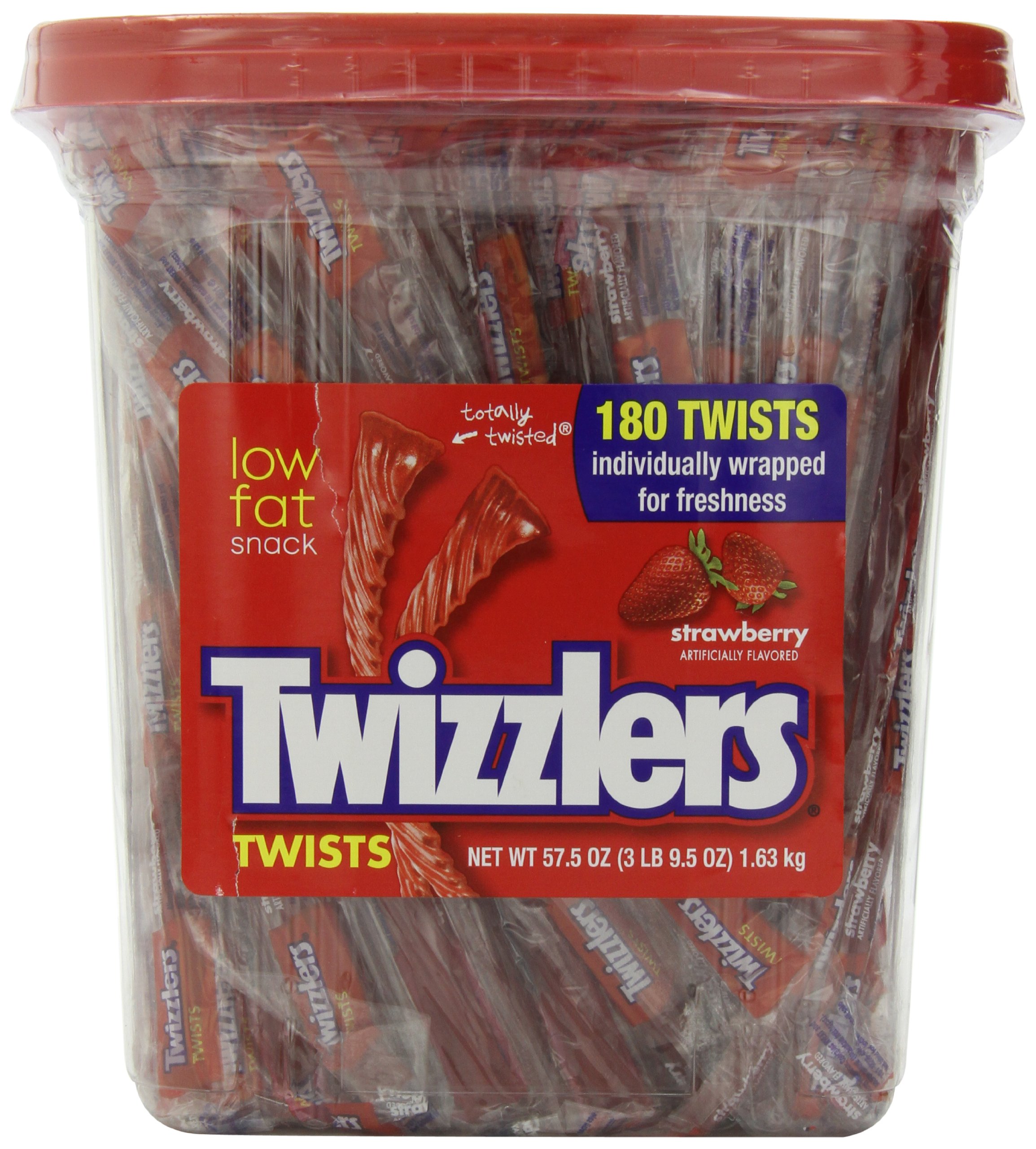 Buy TWIZZLERS Licorice Candy, Strawberry, 180 Count (Pack of 2) Online