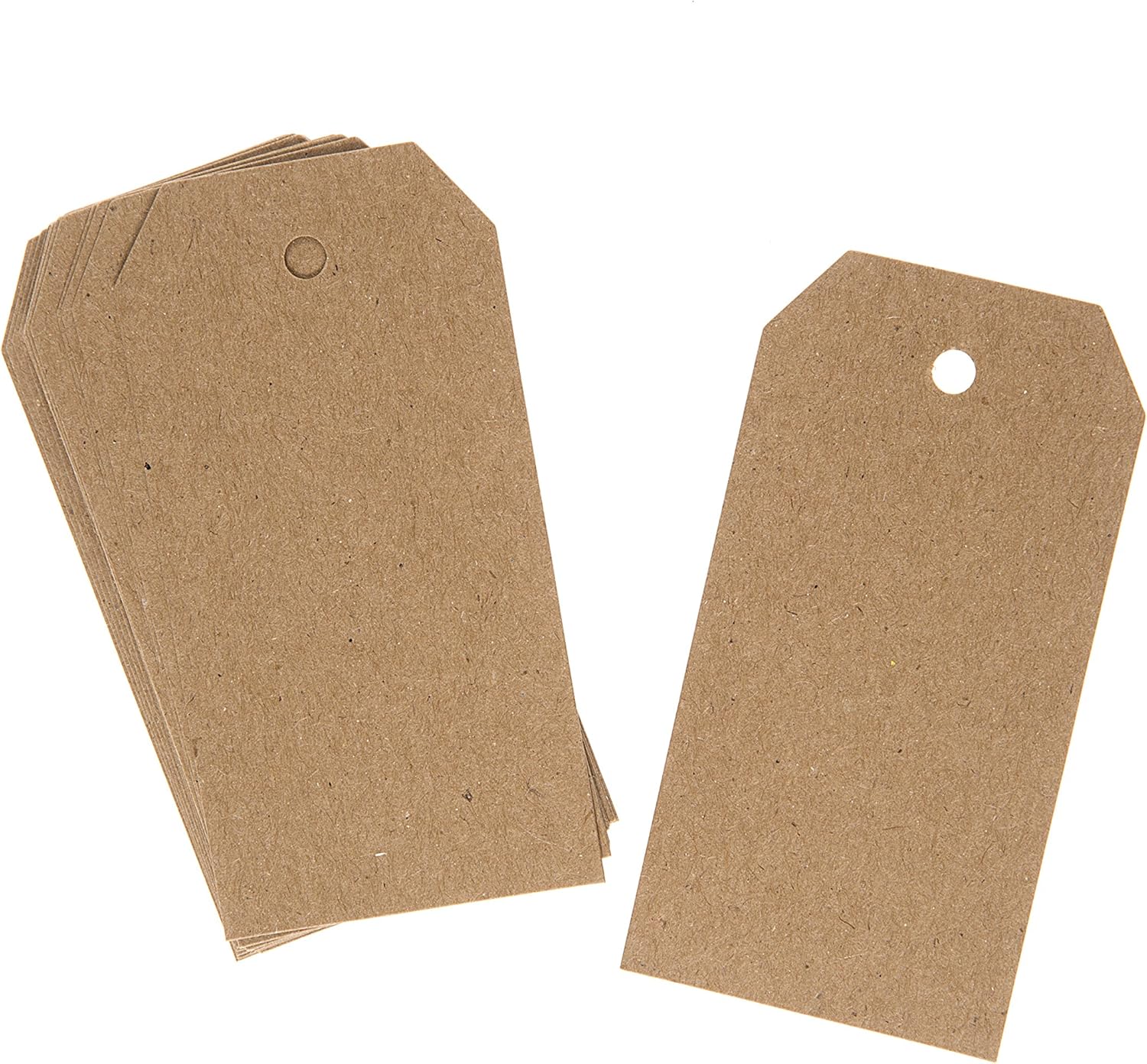 Darice Natural Kraft Solid Paper Tags, Brown, 100 Piece