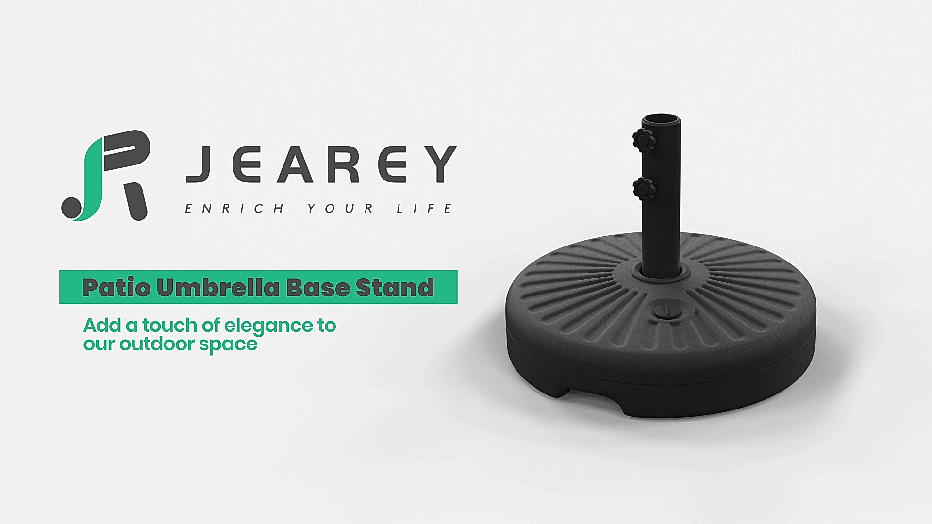 JEAREY 81.5lb Max Capacity Patio Umbrella Stand, Outdoor Umbrella Base Water Filled Stand, Heavy Duty Market Umbrella Holder for Patio, Deck, Poolside (Black) : Patio, Lawn & Garden