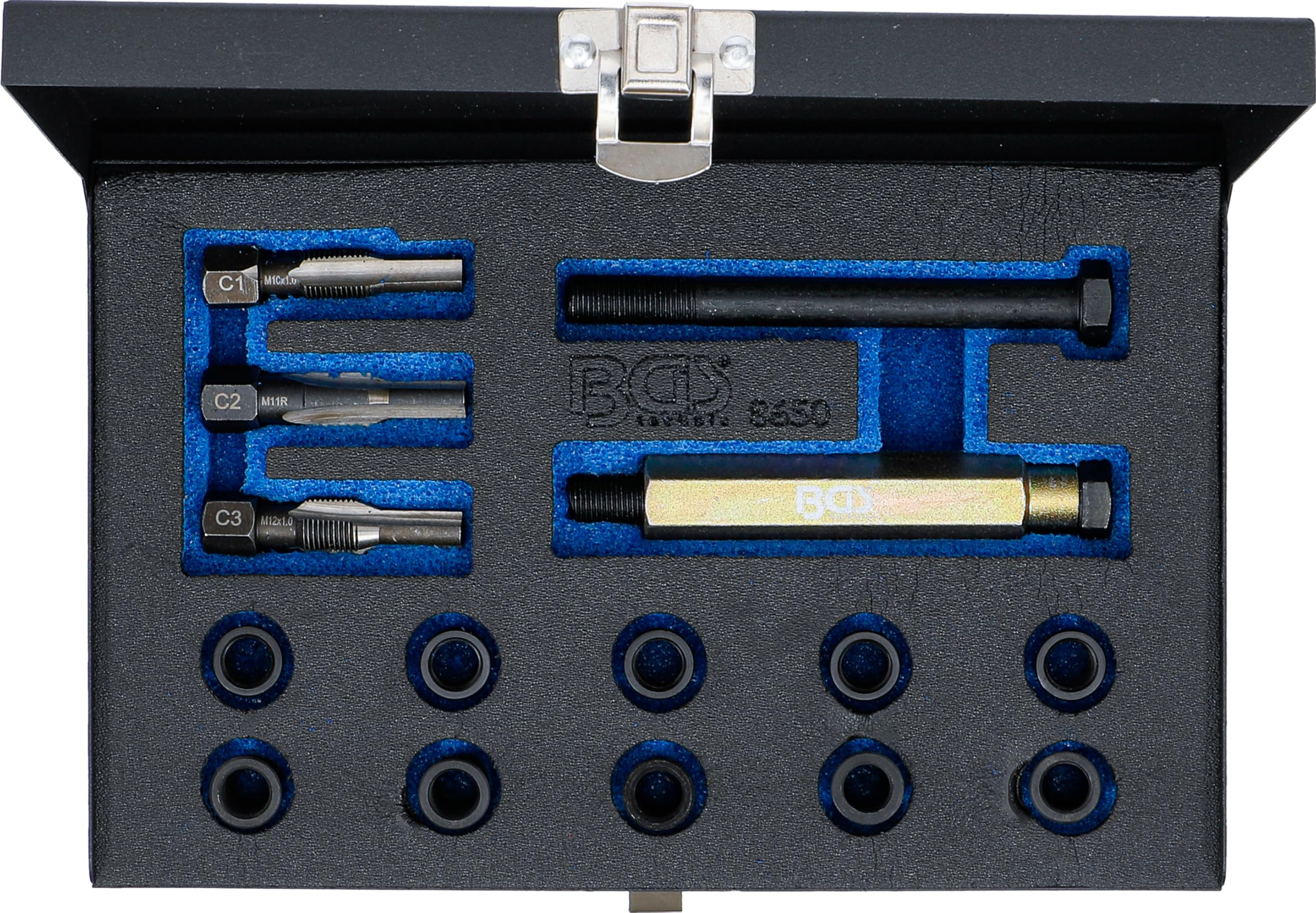 BGS 8650 | Kit di riparazione per filetti sedi candelette | M10 x 1,0