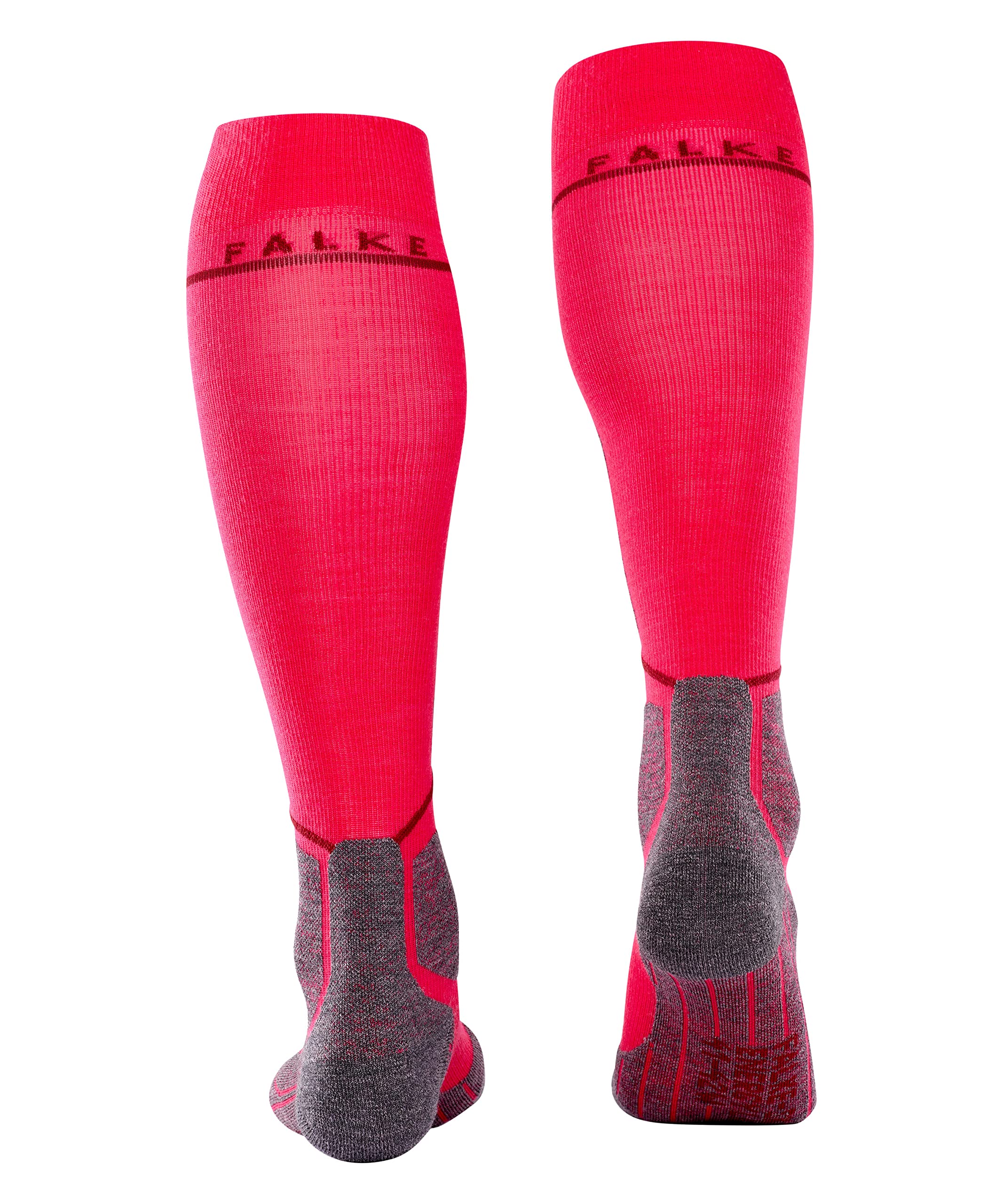 FALKE donna SK4 Energizing Light calzini da sci imbottitura leggera protezione tibia con compressione traspiranti asciugatura rapida termoregolanti antiodore lana vergine filo funzionale 1 paio