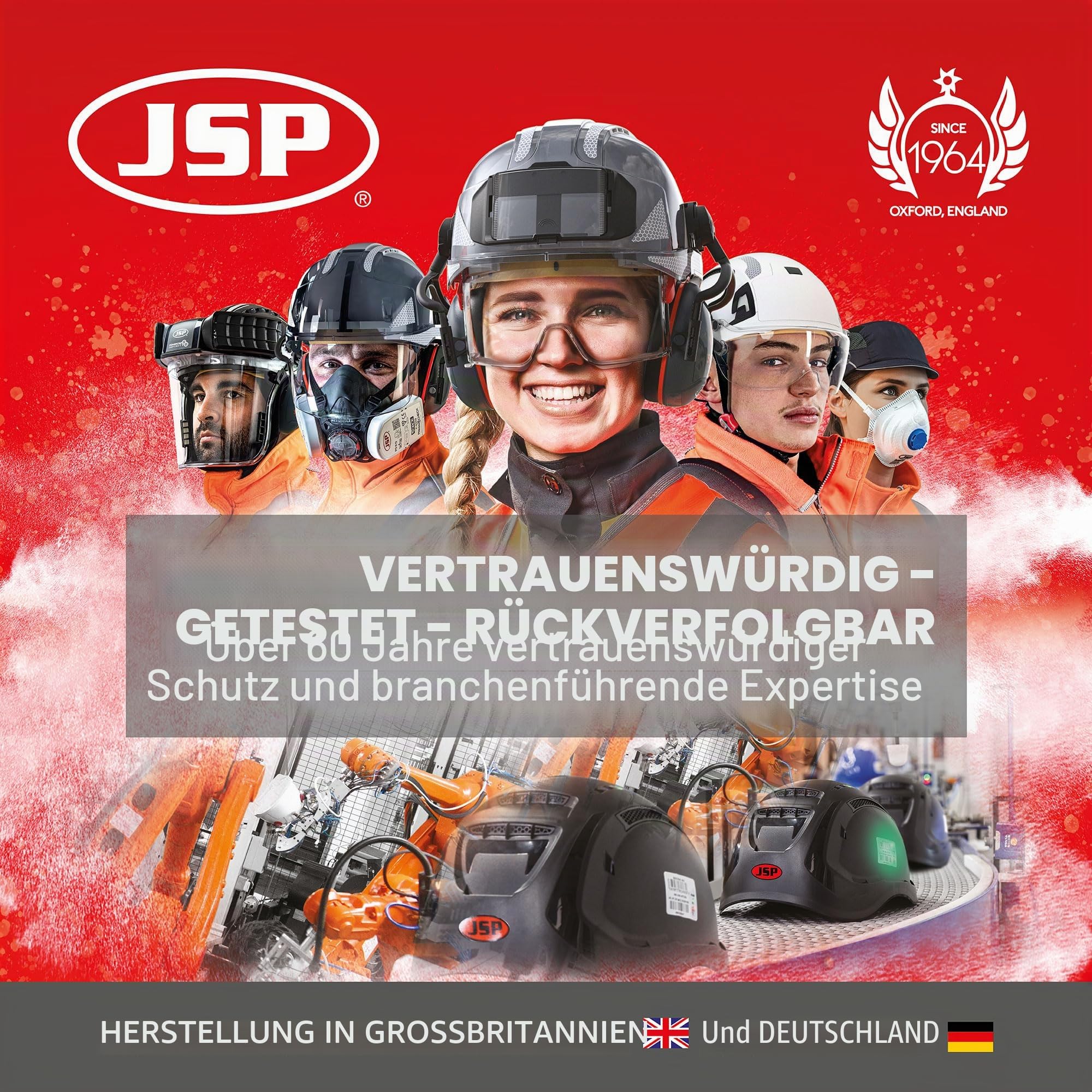 JSP SPARTAN Fallschutzset - Schwarz - Einheitsgröße - Höhensicherung - Auffanggurt und Verbindungsmittel - Für Gerüstbau, Dacharbeiten, Wartung und Höhenplattformen - EN 355 & EN 361