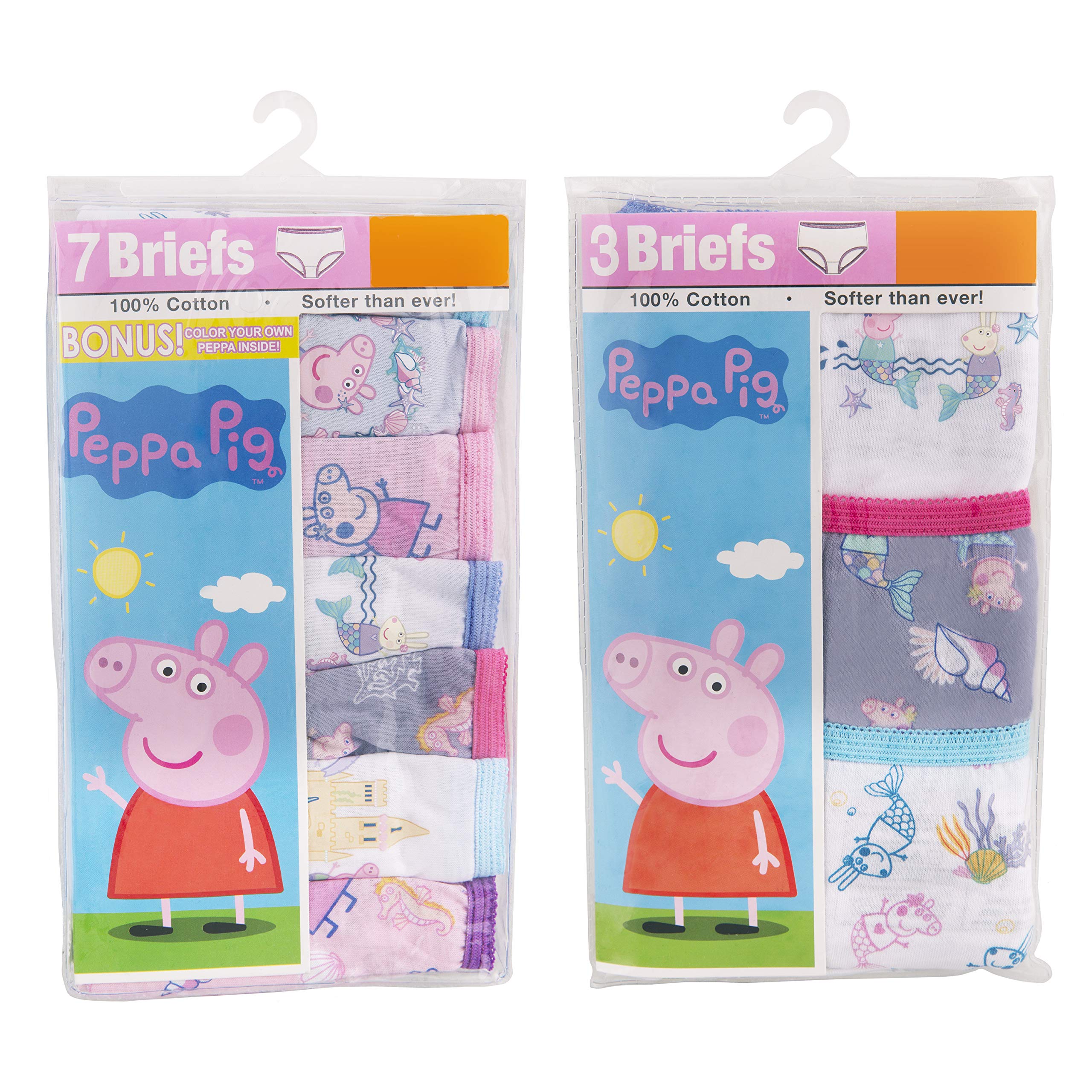 Peppa Pig Girl Panty Multipack Mutande da Uomo Bambine e Ragazze