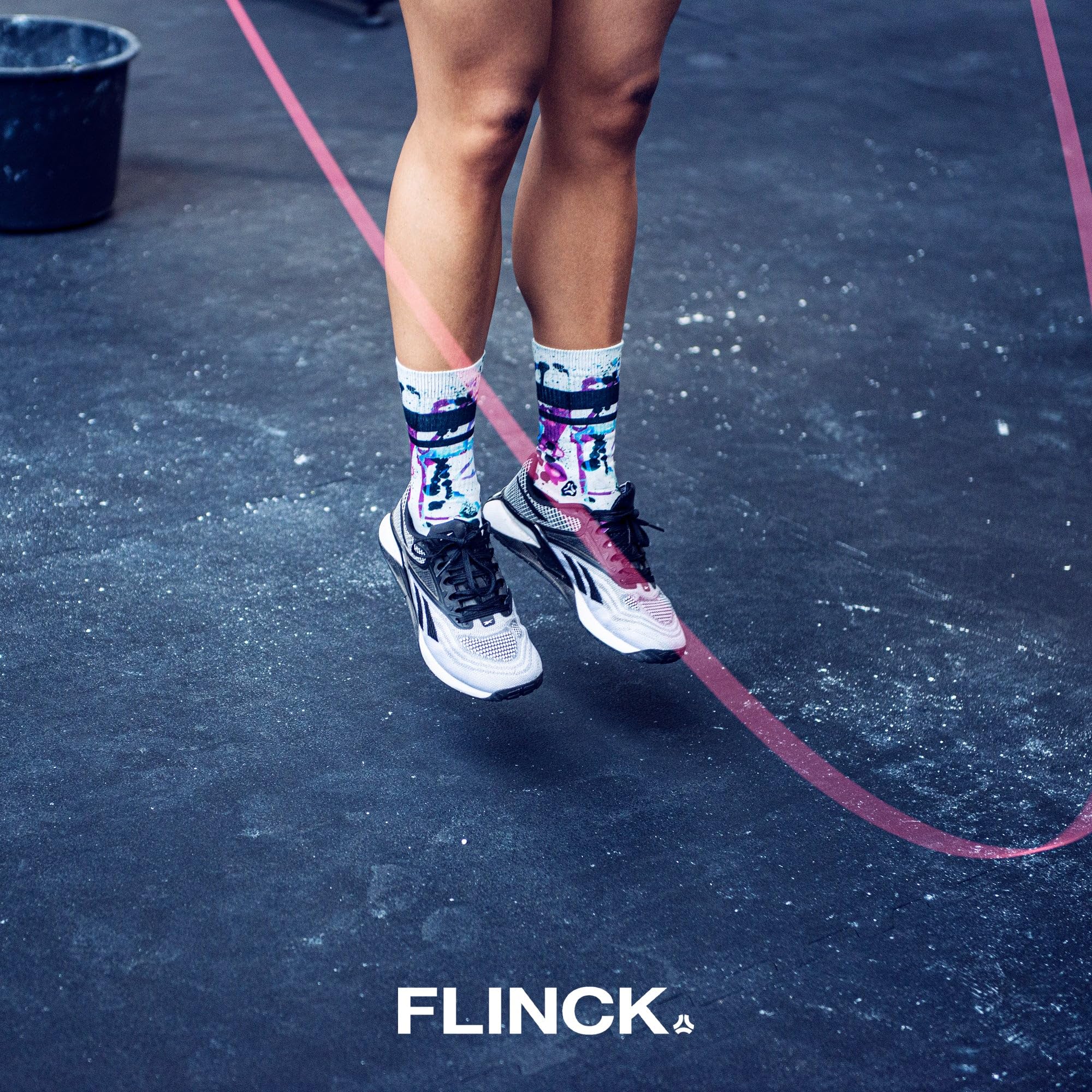 FLINCK Irezumi Sportsocken – Nahtlos & Atmungsaktiv | Für Fitness & Radfahren | Unisex | 1 Paar