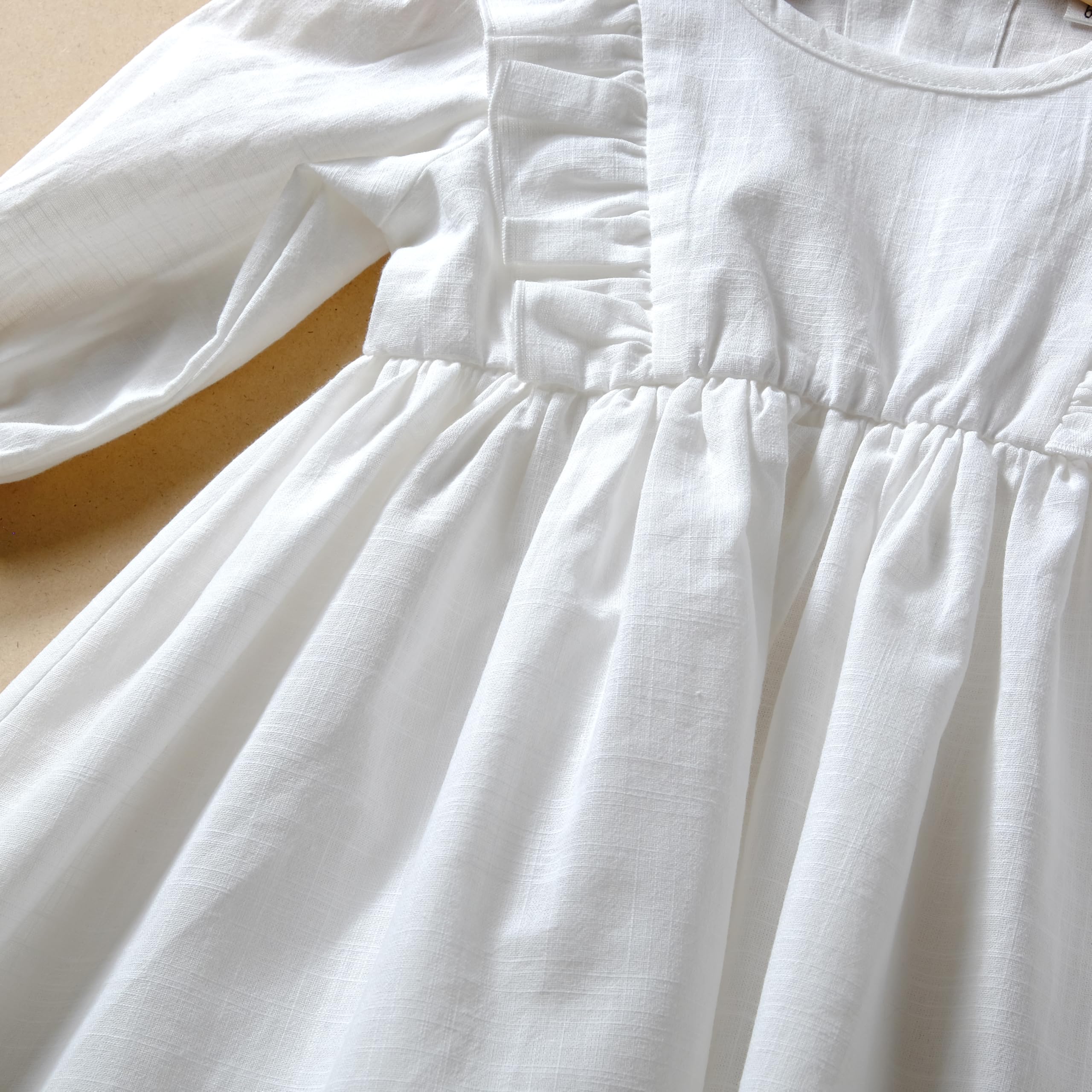 100% Baumwolle Taufkleid Festkleid klassisch Baby Mädchen L18