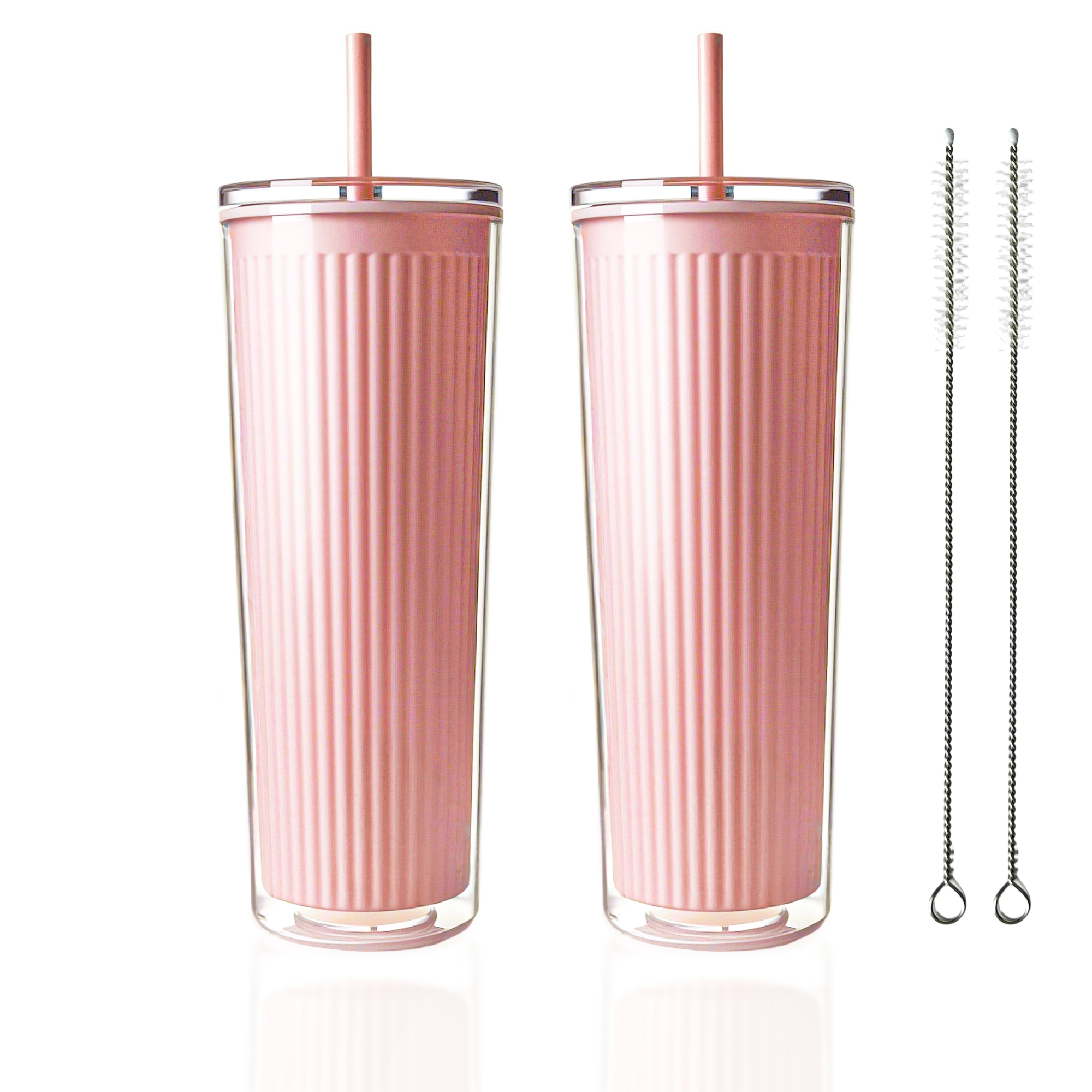 Amazon.com | Lily's Home Valentine's Day Pink Insulated Tumblers