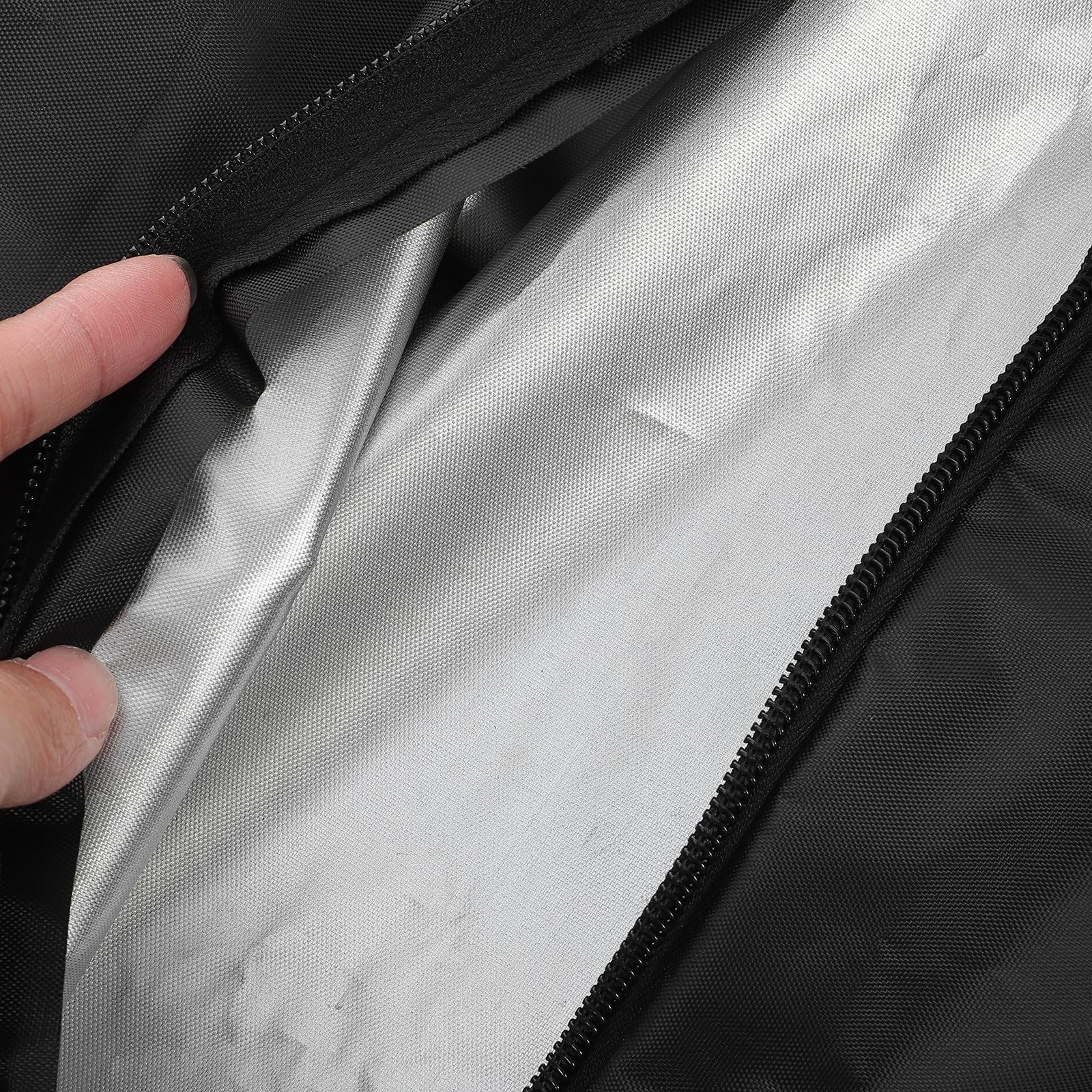 Borsa Organizer da Viaggio 4 Pezzi in Poliestere Nero
