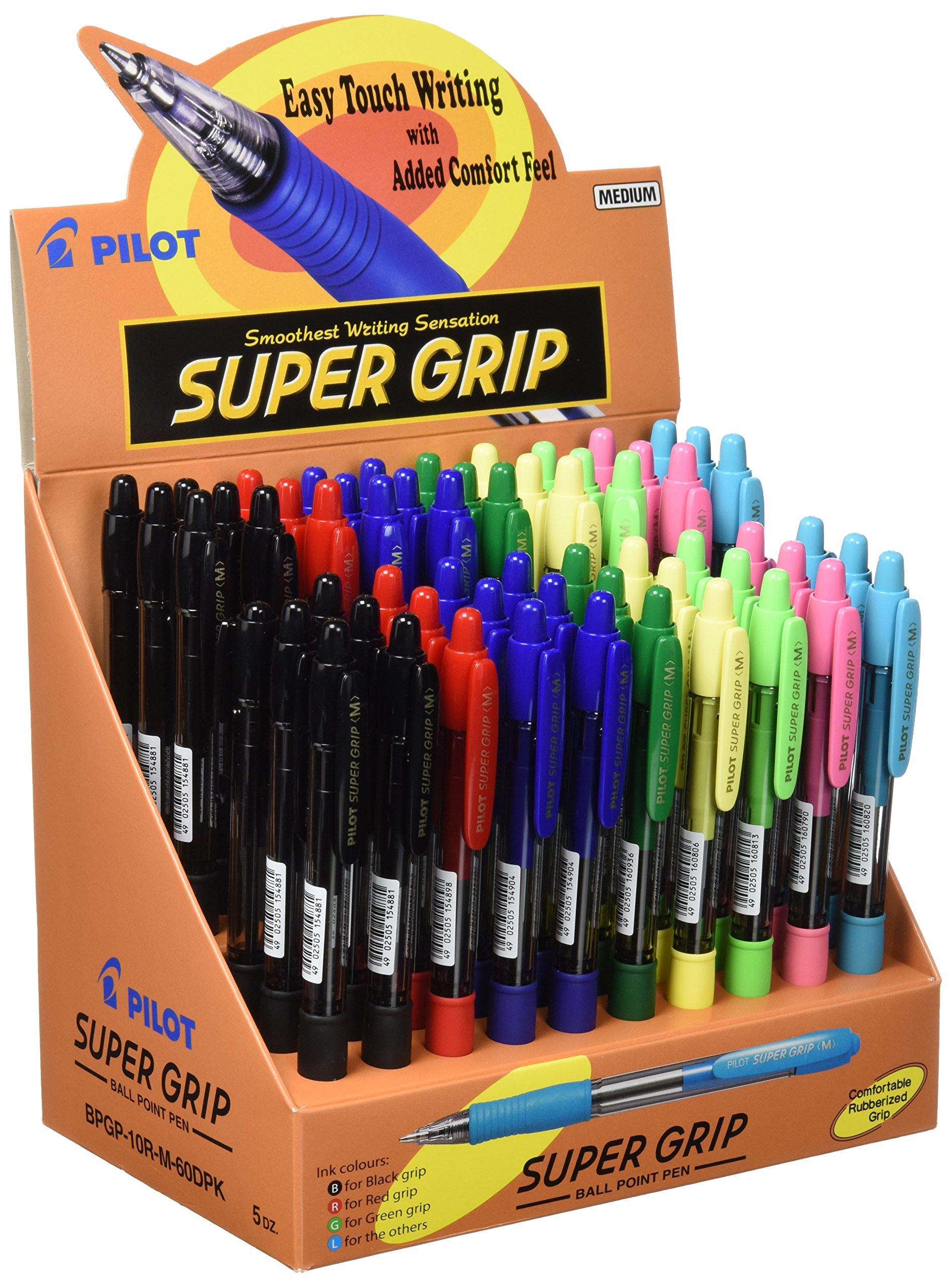 Pilot Super Grip - Expositor de 60 bolígrafos