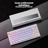 LEMOKEY P1 HE Tastiera meccanica da gioco wireless personalizzata con interruttori magnetici Gateron a doppia rotaia, versione a manopola, QMK 2,4 GHz Bluetooth 5.2 RGB retroilluminazione, compatibile - 8