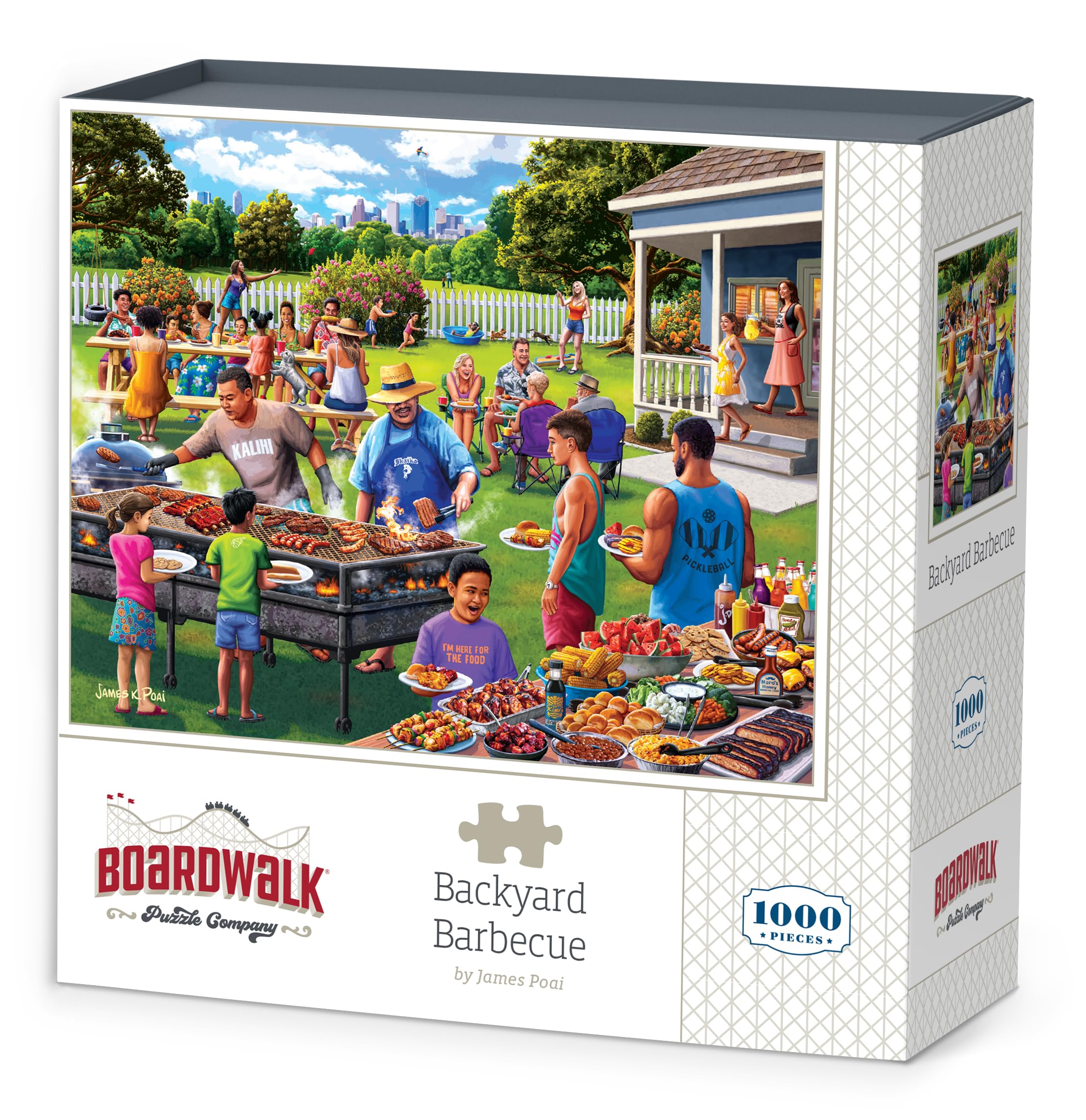 Amazon.com: Boardwalk Puzzles Backyard Barebecue, 1000 Piece