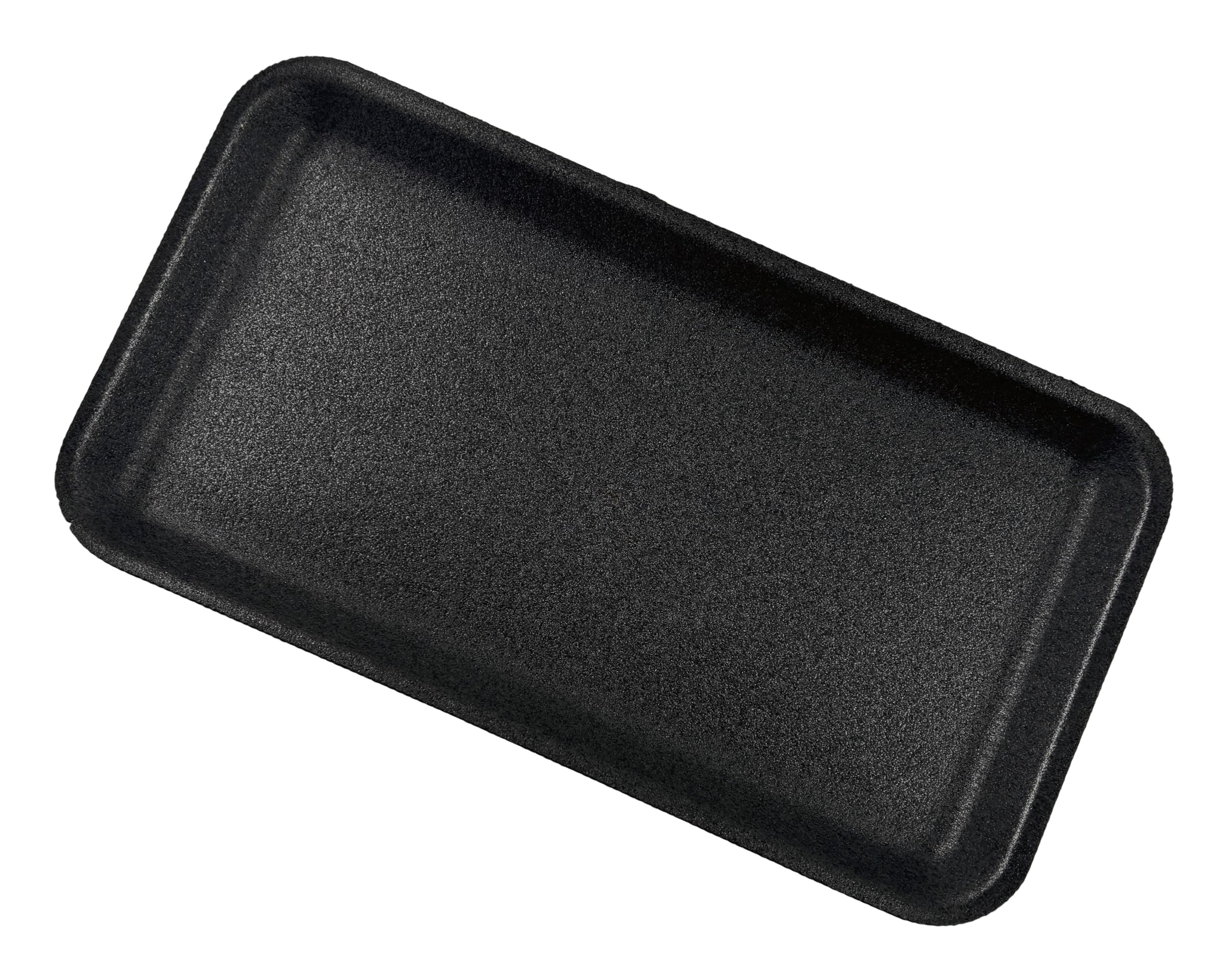 Bits N Things Black Foam Meat Display Trays | Disposable Standard Supermarket Meat Poultry Frozen Food Tray | Arts & Crafts | 50 Count