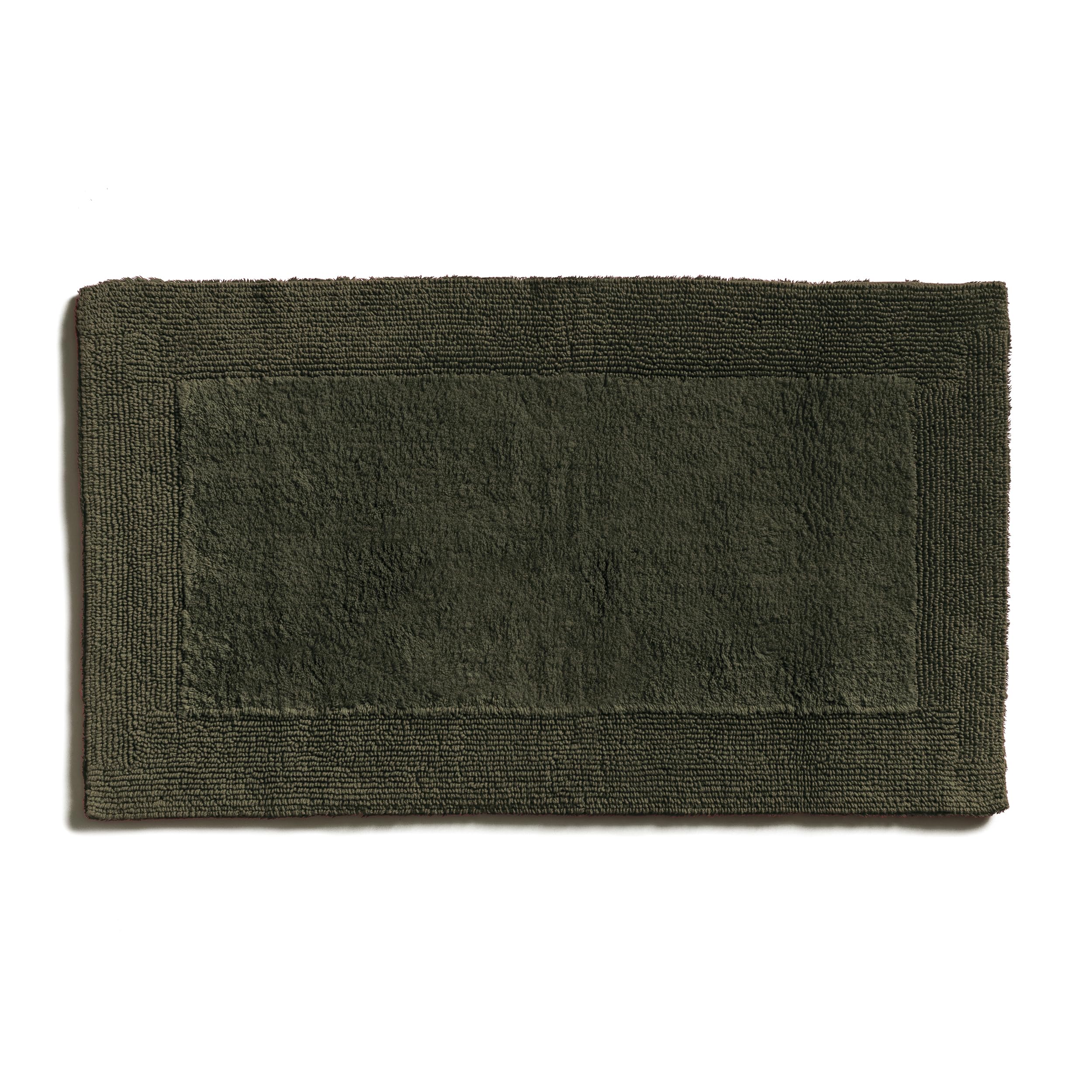 Möve Getuftete Doubleface-Badematte 60 x 100 cm aus 100% Baumwolle, Olive