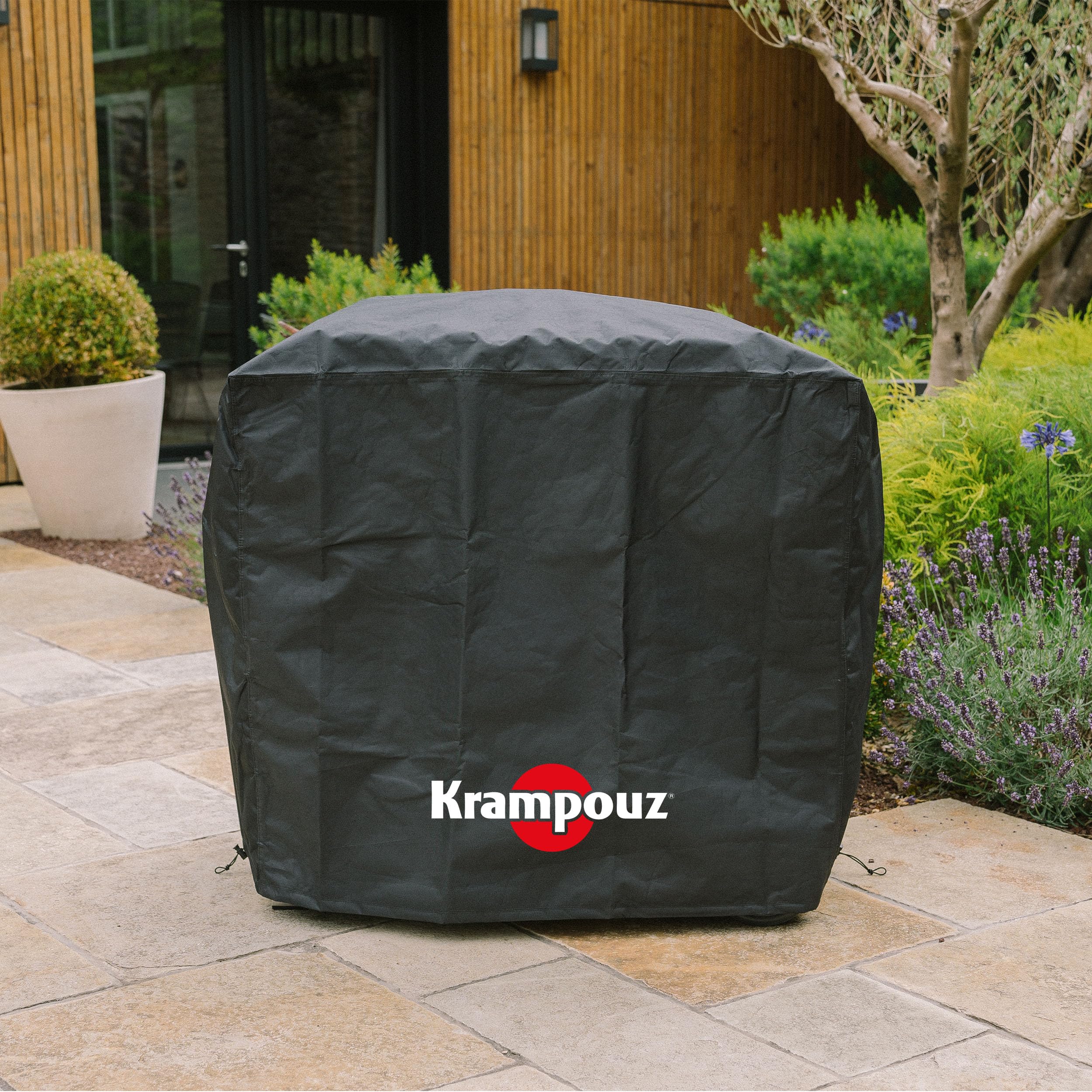 KRAMPOUZ Housse de Protection Extérieure pour Chariot PLEIN AIR - Imperméable - Coupe Vent - Résistante aux intempéries - Taille sur Mesure pour Chariot PLEIN AIR - Cordon de serrage - Réf AHC4