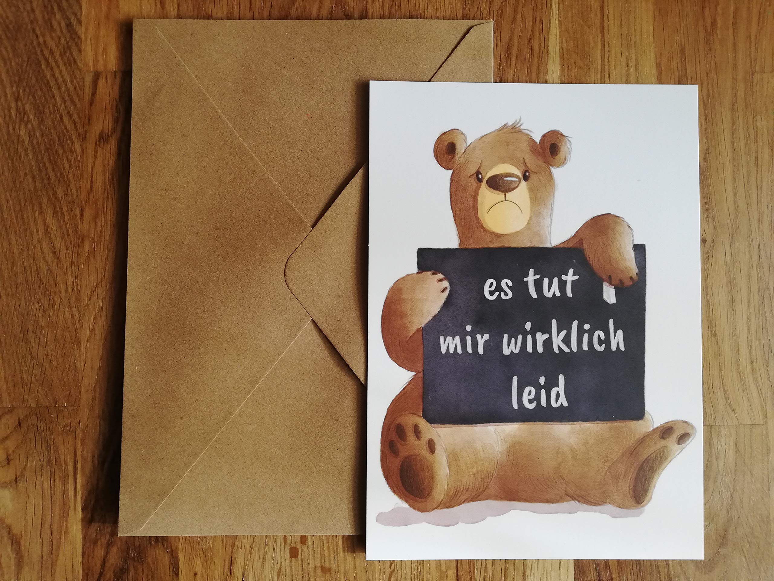 Tarjeta De Lo Siento - Lo Siento Mucho - Incluye Sobre De Papel Kraft, Regalo Por Favor Perdóname - Di Lo Siento De Una Manera Dulce (A5) - México