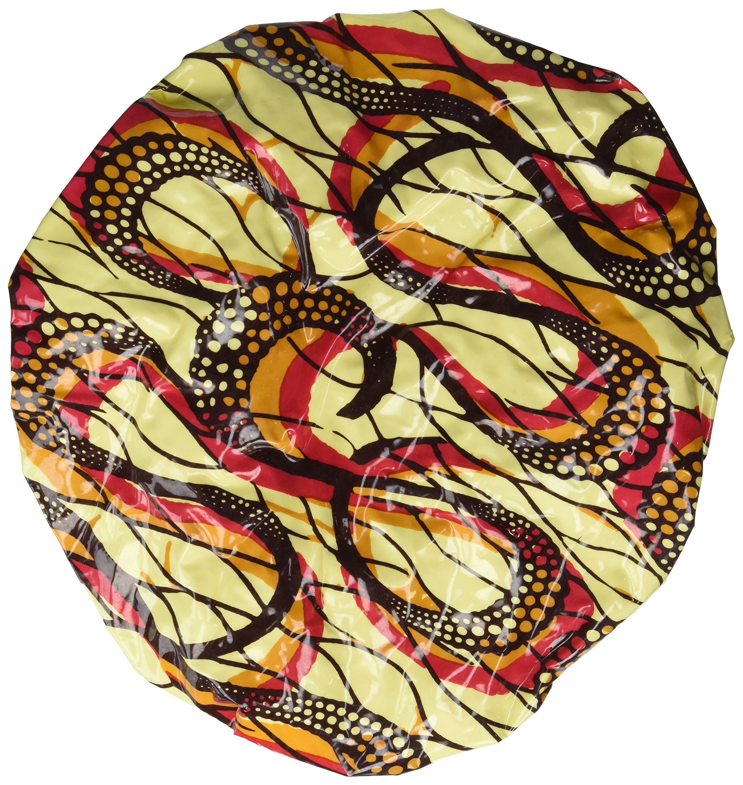 Extra Large, African Fire Shower Cap (Terry Lined)