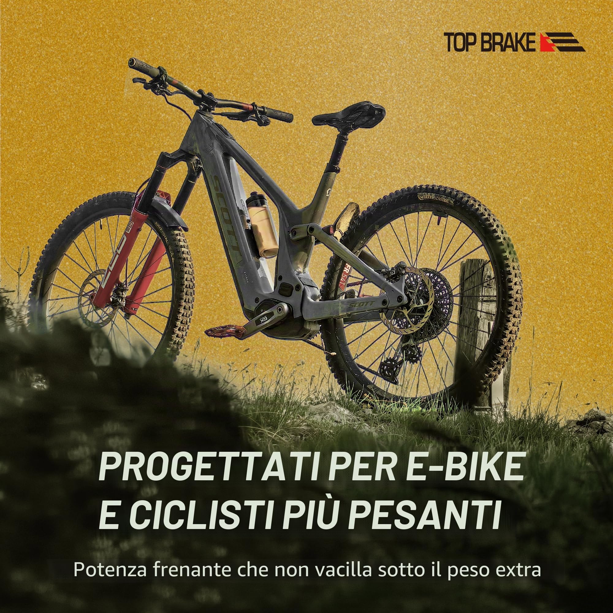 TOP BRAKE Pastiglie freno a disco compatibili con SRAM AVID Code R RE RSC, DB8, Motive | MTB eMTB Downhill Trail Enduro All mountain | 2026 iF Design Award