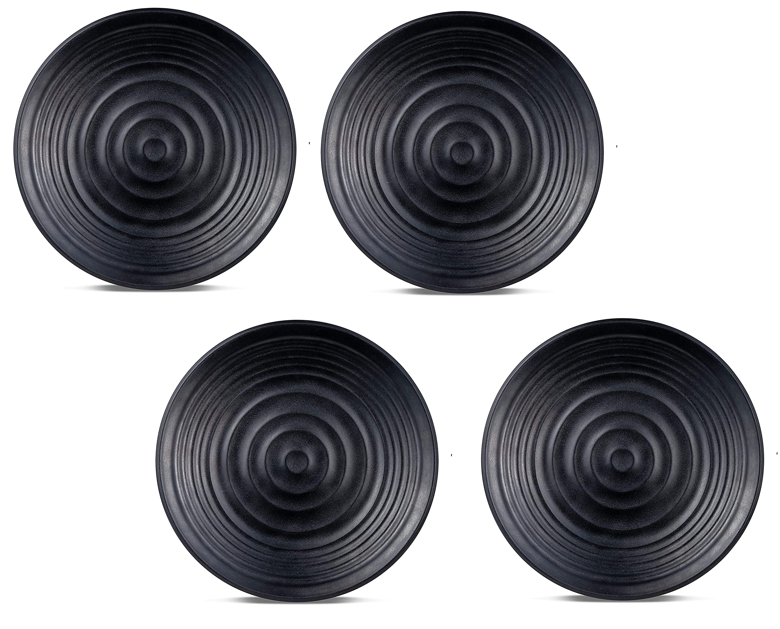 Buy Coolkart Black Matte Side Plates & Melamine Plates for Dinner