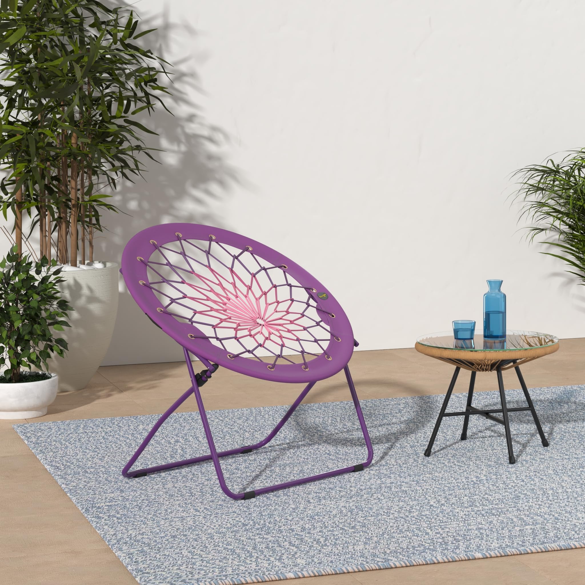Amazon.com: Bunjo Bungee Chair Purple to Pink : Patio, Lawn & Garden