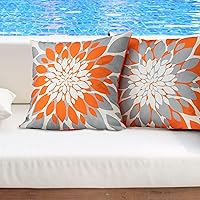 Vista 48 de Qahing Paquete de 4 fundas de almohada impermeables para exteriores de 16 x 16 pulgadas, fundas decorativas cuadradas de jardín para muebles