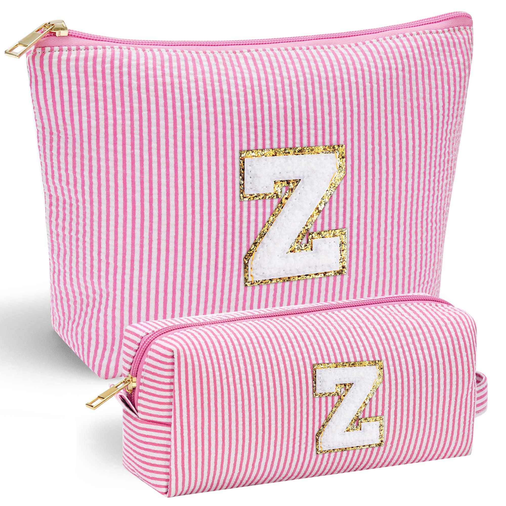 Parima Personalised Gifts for Girls Women - Personalised Make up Bag Initial Make up Bags A Preppy Stuff Birthday Gifts for Women Gift for Girl Womens Girlfriend Teenage Girls Gift Makeup Bag — view 8