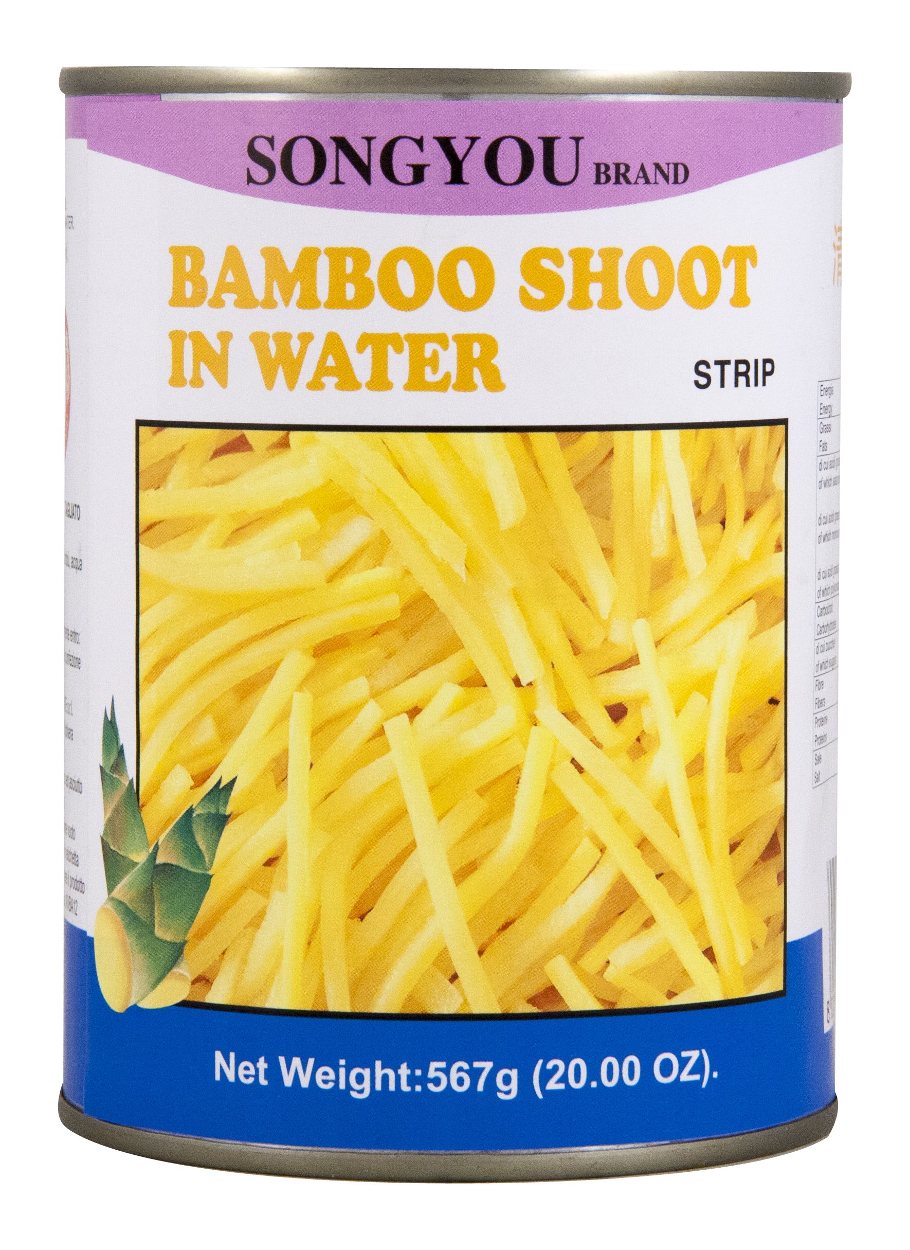 Songyou Germogli di Bambù a Strisce - 567 gr