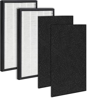 Fette Filter - FLT5600 True HEPA Air Purifier Replacement Filter Compatible with GermGuardian FLT5600 True HEPA H13 Filter N for GermGuardian Purifier AC5600 AC5600WDLX AC5600W - 2 True Hepa & 2 Activated Carbon Filter.