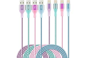 4-Pack 6ft iPhone Chargers