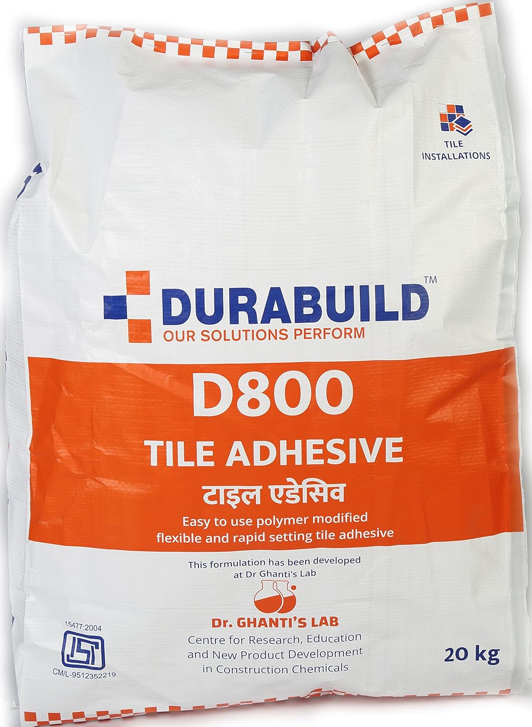 DURABUILD Polymer Modified Flexible and Rapid Setting Tile Adhesive