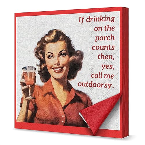 Miniatura 10 de LIBERHAUS Call Me Outdoorsy Servilletas de cóctel, 5 x 5 pulgadas, multicolor