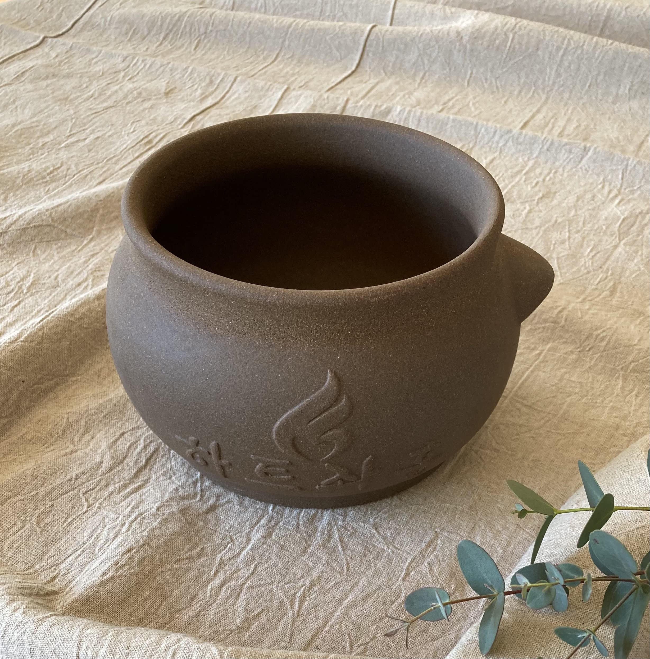 未使用級♡Asuca 黄土よもぎ蒸し 座器 黄土壺 説明書付き 温活 