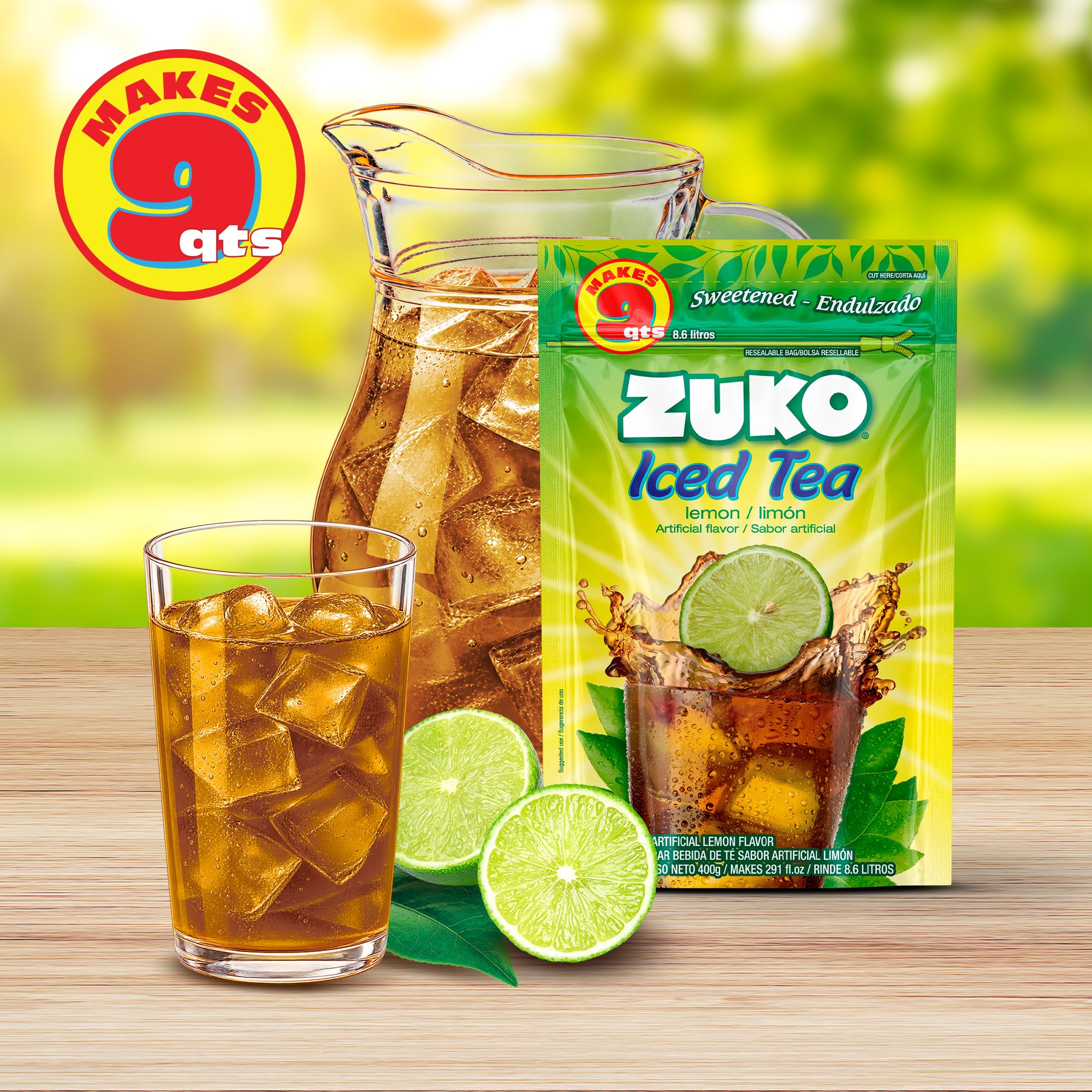 Amazon.com : Zuko Lemon Iced Tea Instant Powder Drink Mix, 14.1 oz