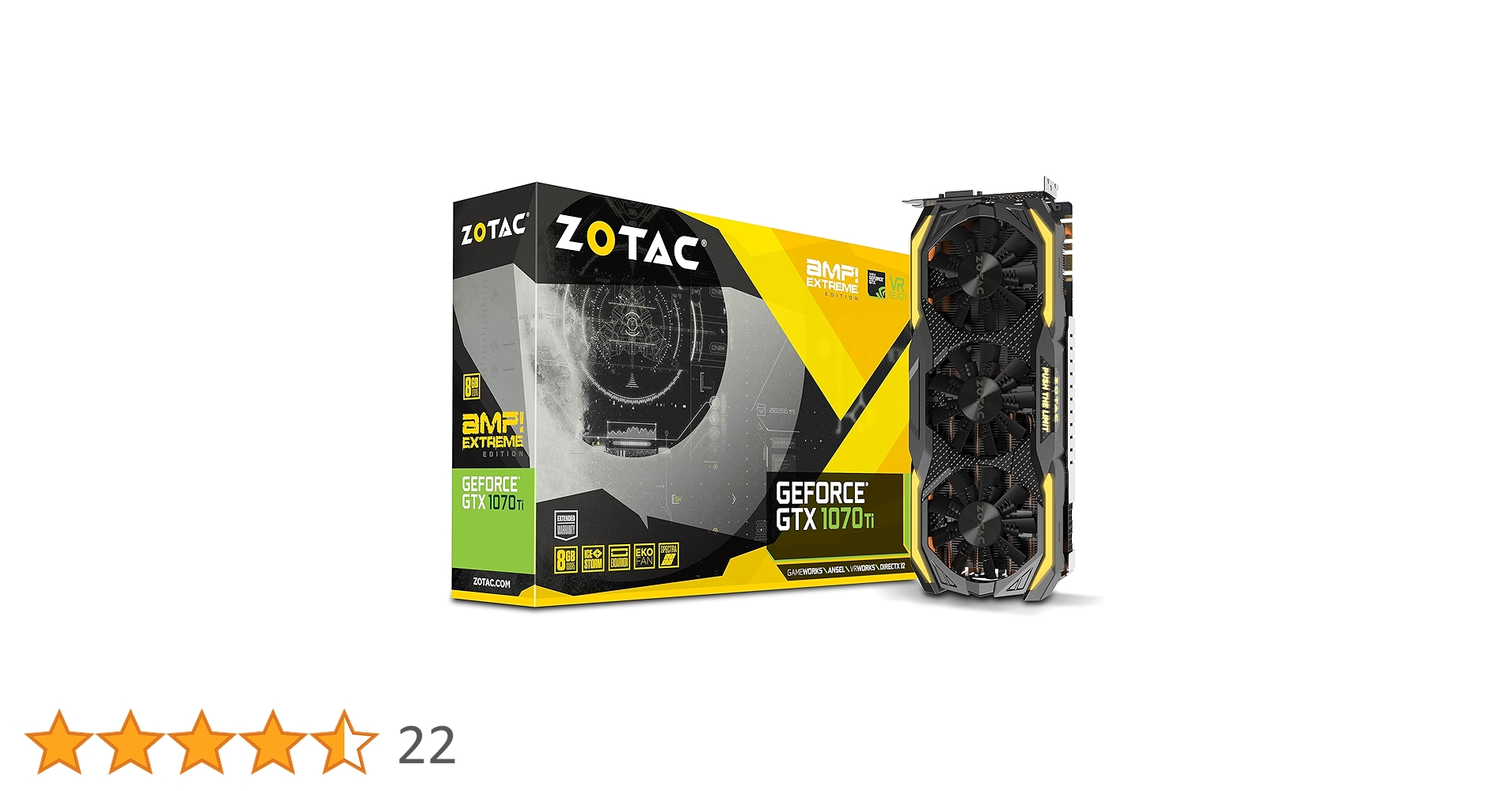 Amazon | GEFORCE GTX 1070 TI AMP Extreme | ZOTAC