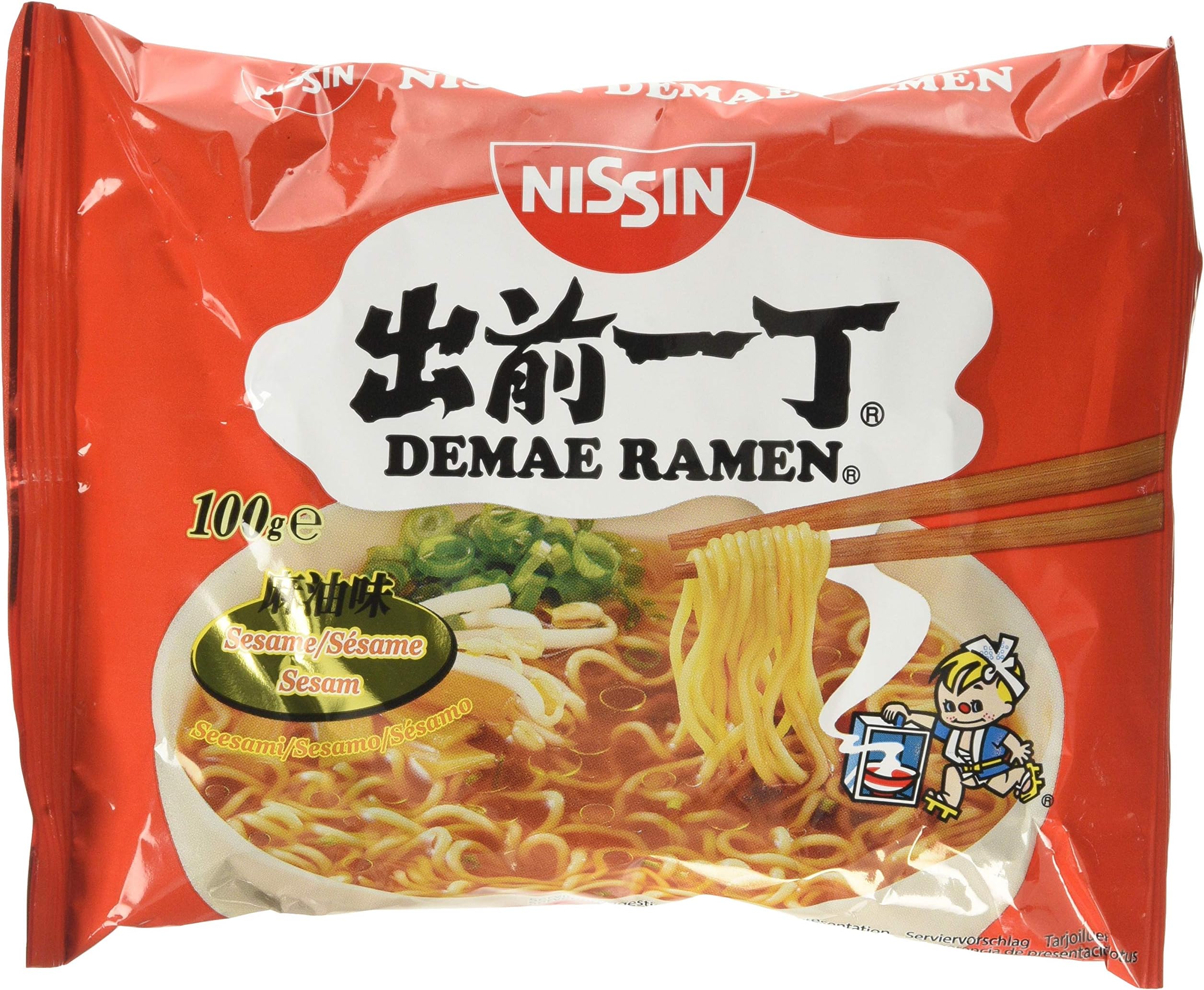 Demae Ramen Sesame Instant Noodles, 100 g, Pack of 30