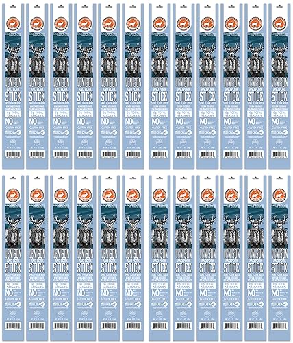 PEARSON RANCH - Palitos de carne de caza – Palitos de venado – Palito de cecina exótica, sin nitritos añadidos, cero azúcar, aperitivos altos