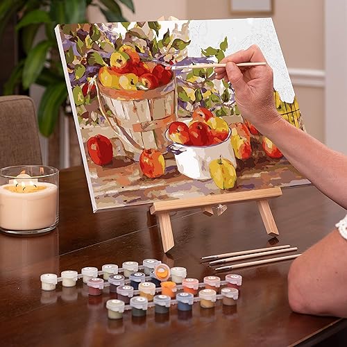 Miniatura 2 de Ledgebay Pintura por número para adultos lienzo enmarcado kit de pintura de números principiantes a avanzados, los kits incluyen pinturas acrílicas,
