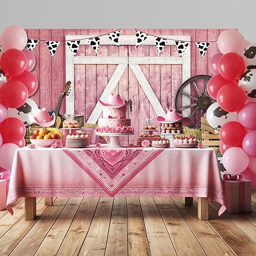 Miniatura 9 de Decoraciones de fiesta de vaquera occidental y kit de guirnalda de arco de 50 globos para sesión de fotos, suministros de fondo rústico del salvaje