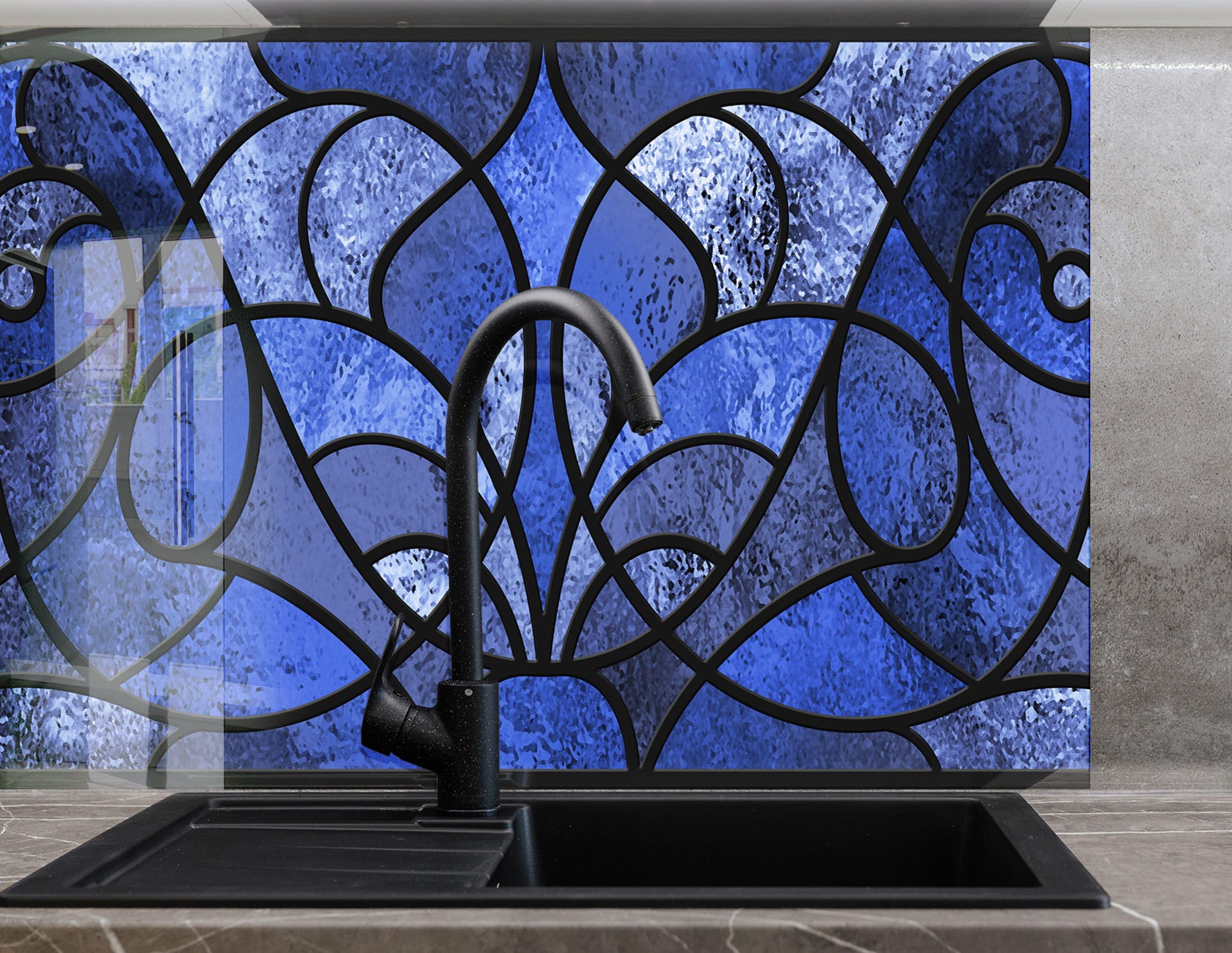 YAJ-Dosseret de cuisine Transparent 80x40 cm Verre trempé-YAJ249469