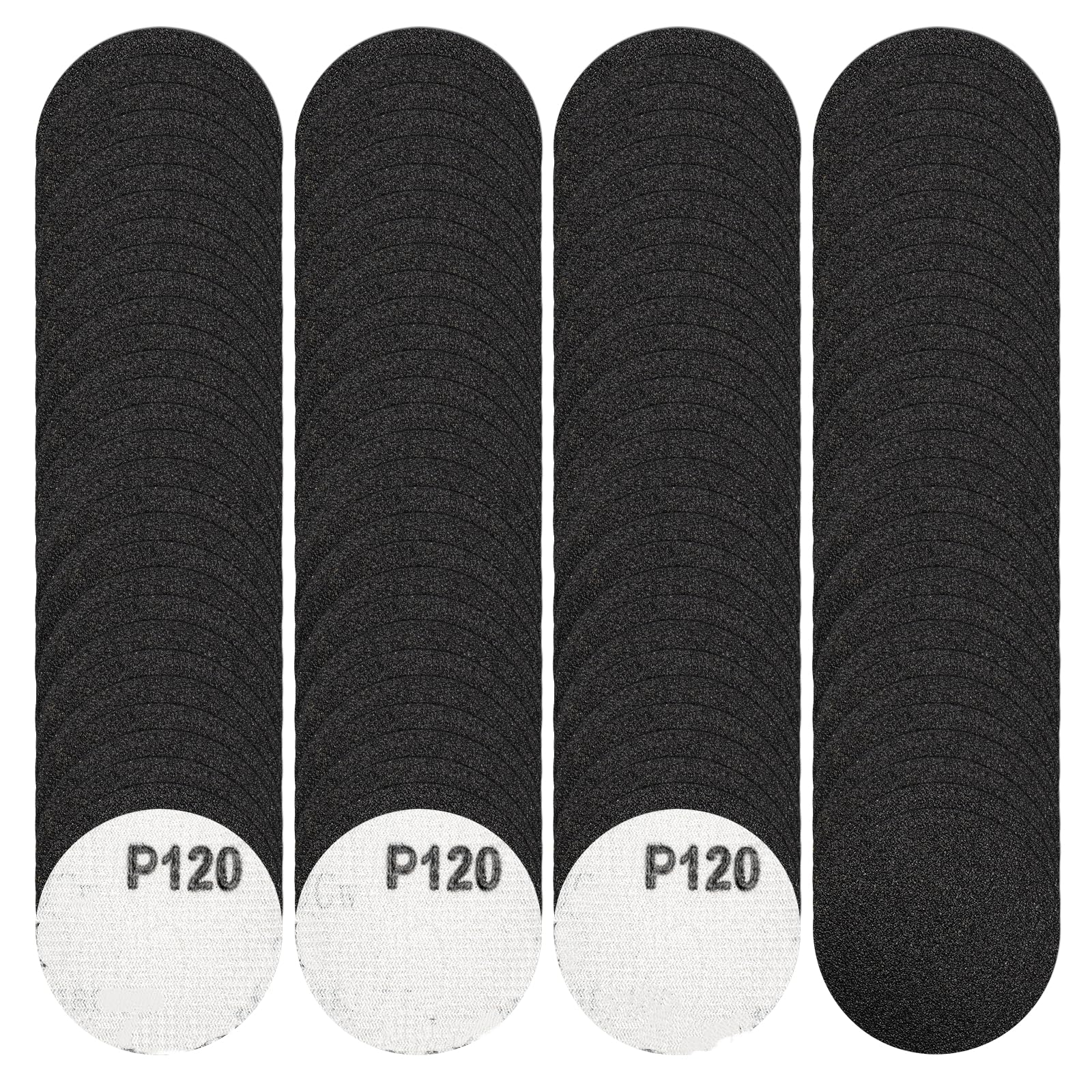 FEIHU 50mm Sanding Disc 120 Grit .50mm Hook and Loop Discs, 2 inch Sanding Pads for most turning tools (120 PCS) — image 1