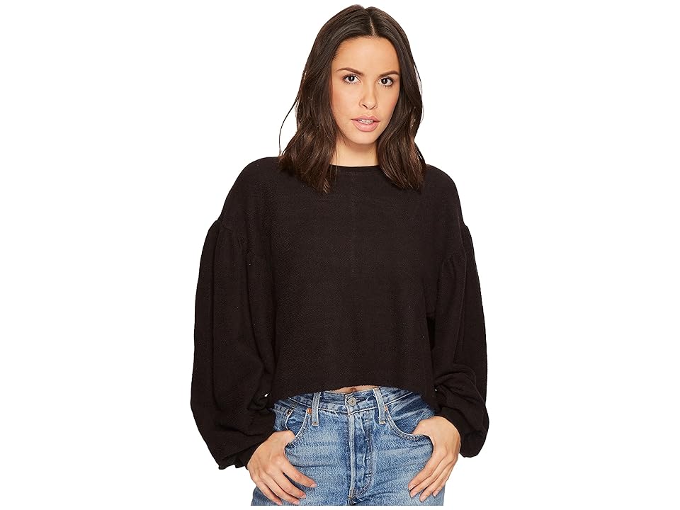 

Free People Sleeves Like These Pullover (Black) Women's Clothing