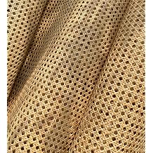 36"3Feet Width x 9.9 Feet Length Natural Rattan, Cane Webbing, Rattan roll, Large Size Cane Webbing roll Caning Material Fabric Sheet Origin Asia for Furniture Dresser Cabinet Chandelier Chair