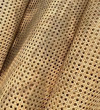 26"(2.2Feet) Width x 6.6 Feet Length Natural Rattan, Cane Webbing, Rattan roll, Large Size Cane Webbing roll Caning Material Fabric Sheet Origin Asia for Furniture Dresser Cabinet Chandelier Chair