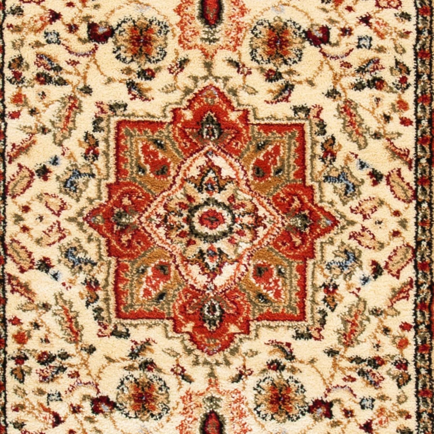 SAFAVIEH Lyndhurst Collection Runner Rug - 2'3" x 6', Ivory & Rust, Traditional Oriental Design, Non-Shedding & Easy Care, Ideal for High Traffic Areas in Living Room, Bedroom (LNH330R)