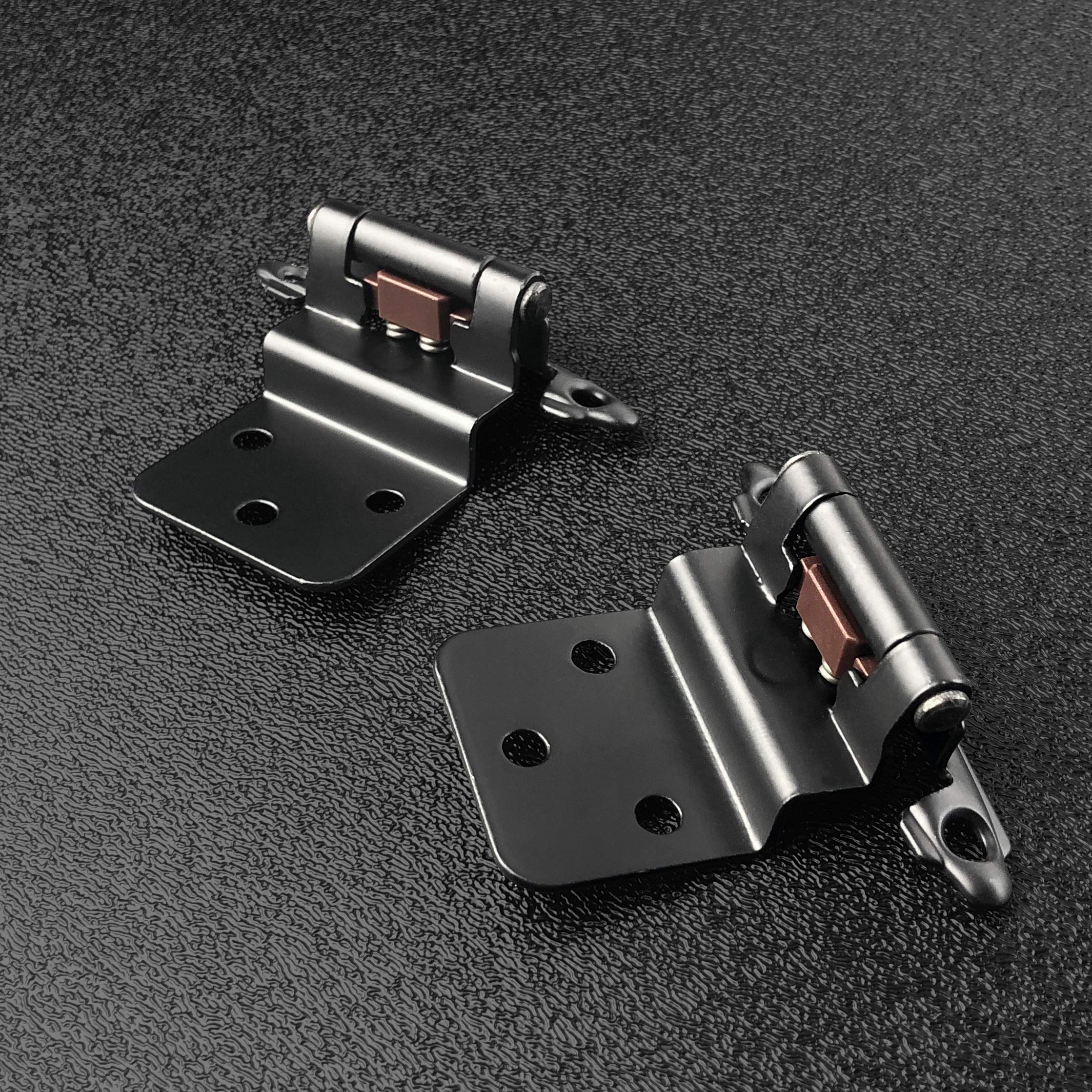 ANGSTROM 2-Pack Soft-Close Cabinet Hinges - 2D Adjustable Frameless Hinges (Full Overlay)