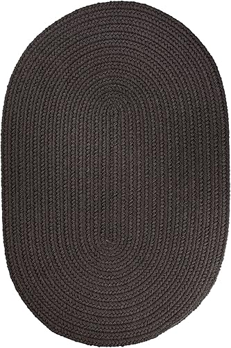 Miniatura 10 de Tapete de interior/exterior, diseño texturado trenzado, tapete reversible, Sintético, Marrón Marrón,Negro -,Azul (Hydrangea Blue),Azul