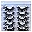 GMAGICTOBO False Eyelashes Wispy False Lashes Dramatic Faux 3D Mink Lashes Thick Volume Long Soft Strip Eye Lashes Pack 8 Pairs