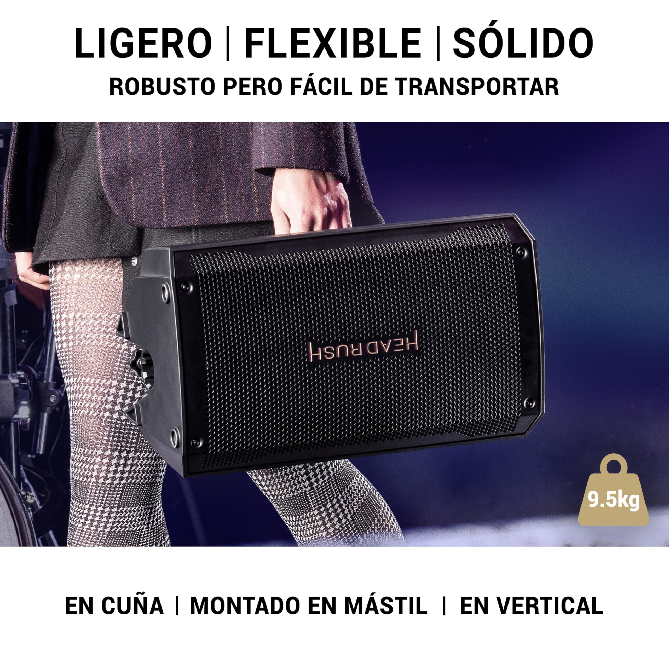 HeadRush Core y FRFR108 MK2 - Procesador de modelado de amplis de FX para guitarra y voz, y 8-inch Ampli para Guitarra/Bajo 2000W, con Bluetooth
