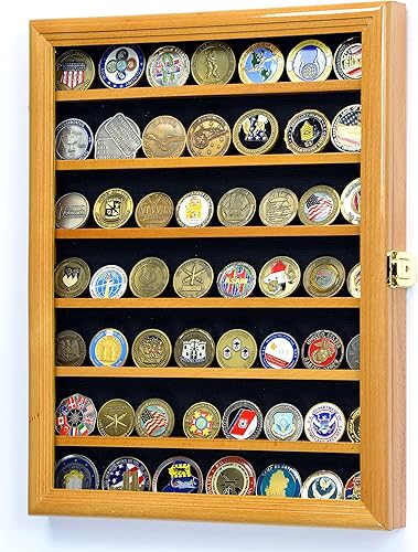 Estante militar de la pared del tenedor del gabinete de la caja de exhibición de la moneda del desafío el 98% con