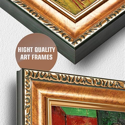 Miniatura 1297 de A&T ARTWORK The Starry Night de Vincent Van Gogh. Tamaño del marco: 36 x 30 pulgadas, tamaño de la imagen: 30 x 24 pulgadas, reproducciones clásicas