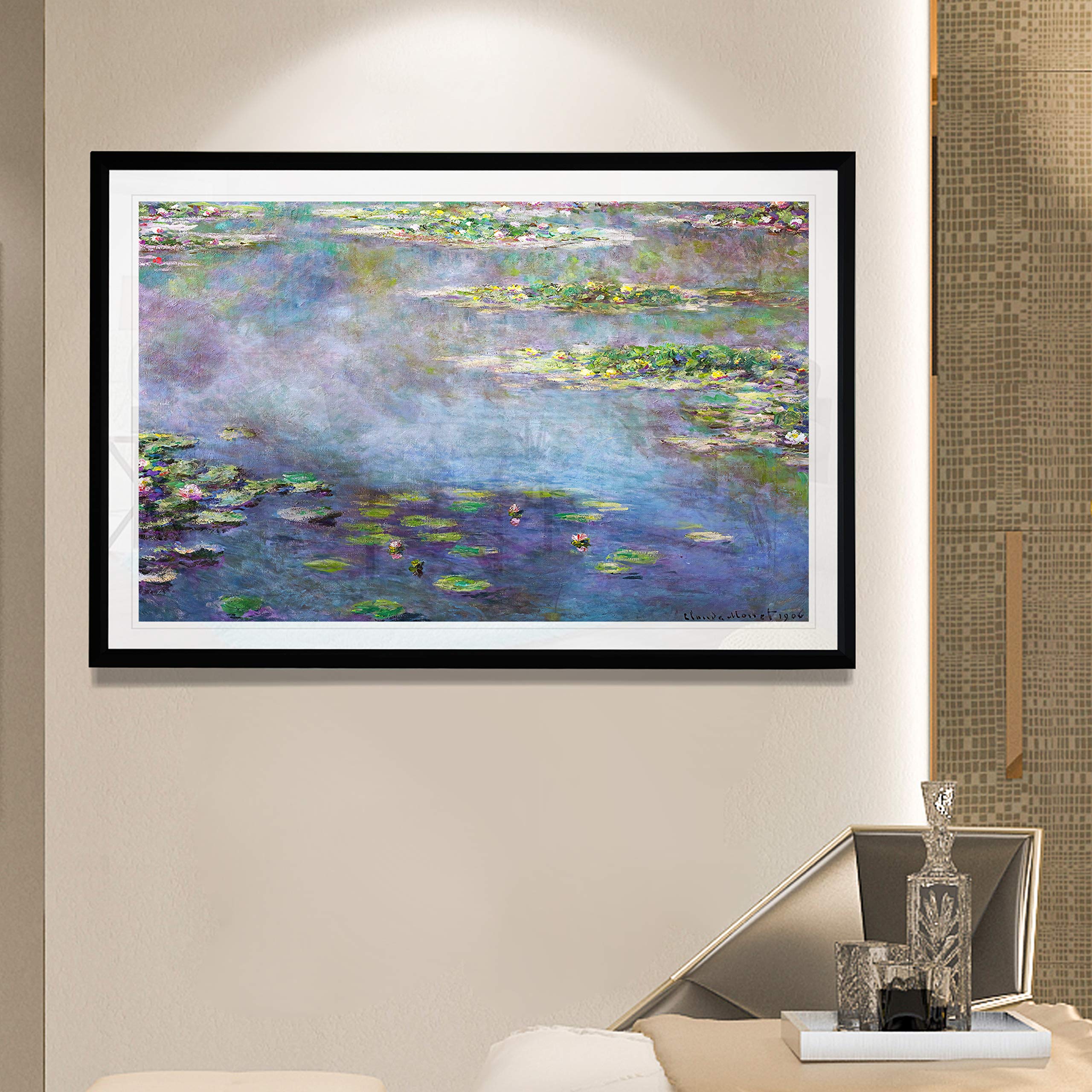 Amazon.co.jp: Monet Wall Art Collection 睡蓮、1906 02 クロード